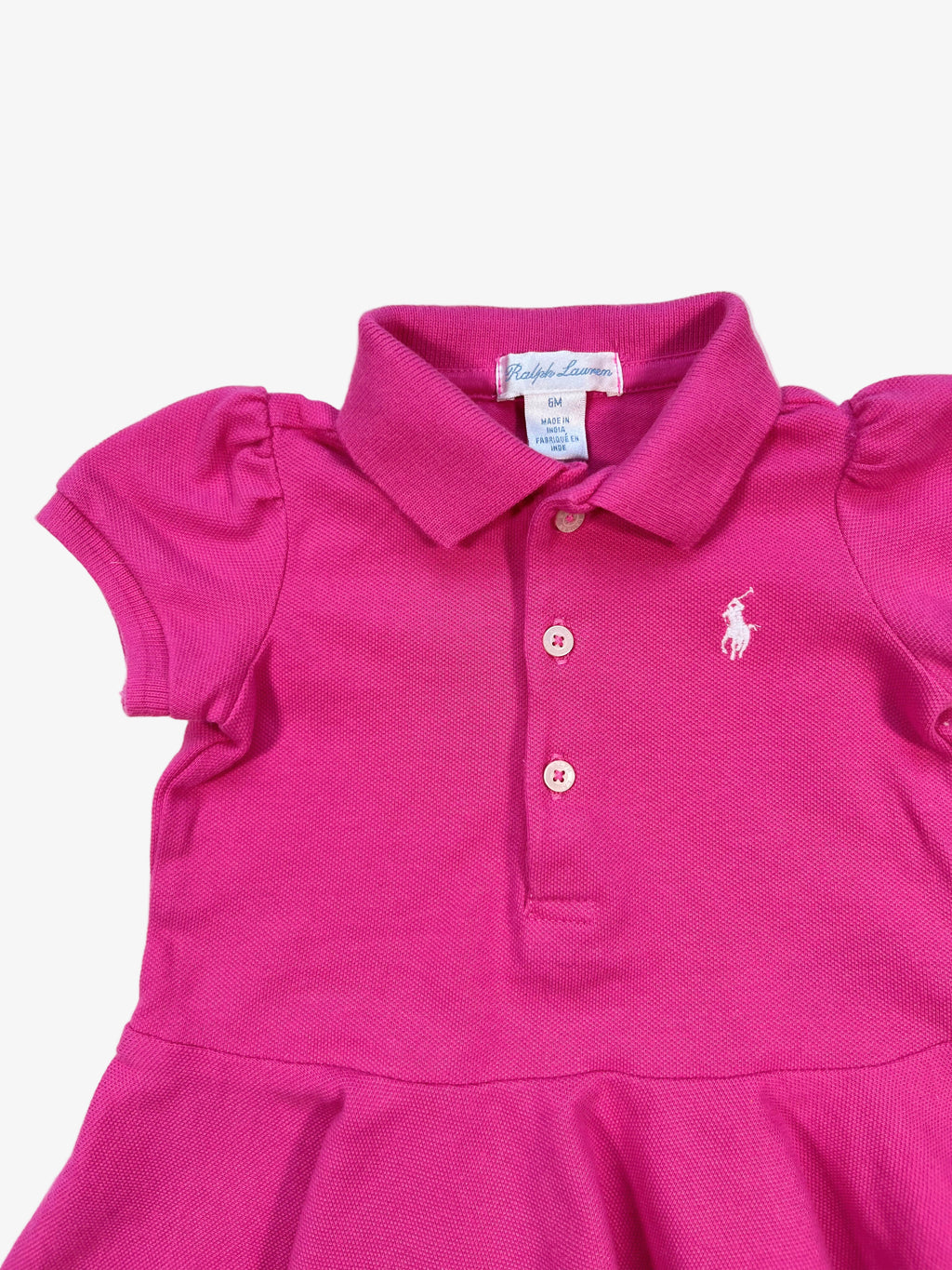 Ralph Lauren – Polo T-Shirt with Ruffles (Size 6 months)