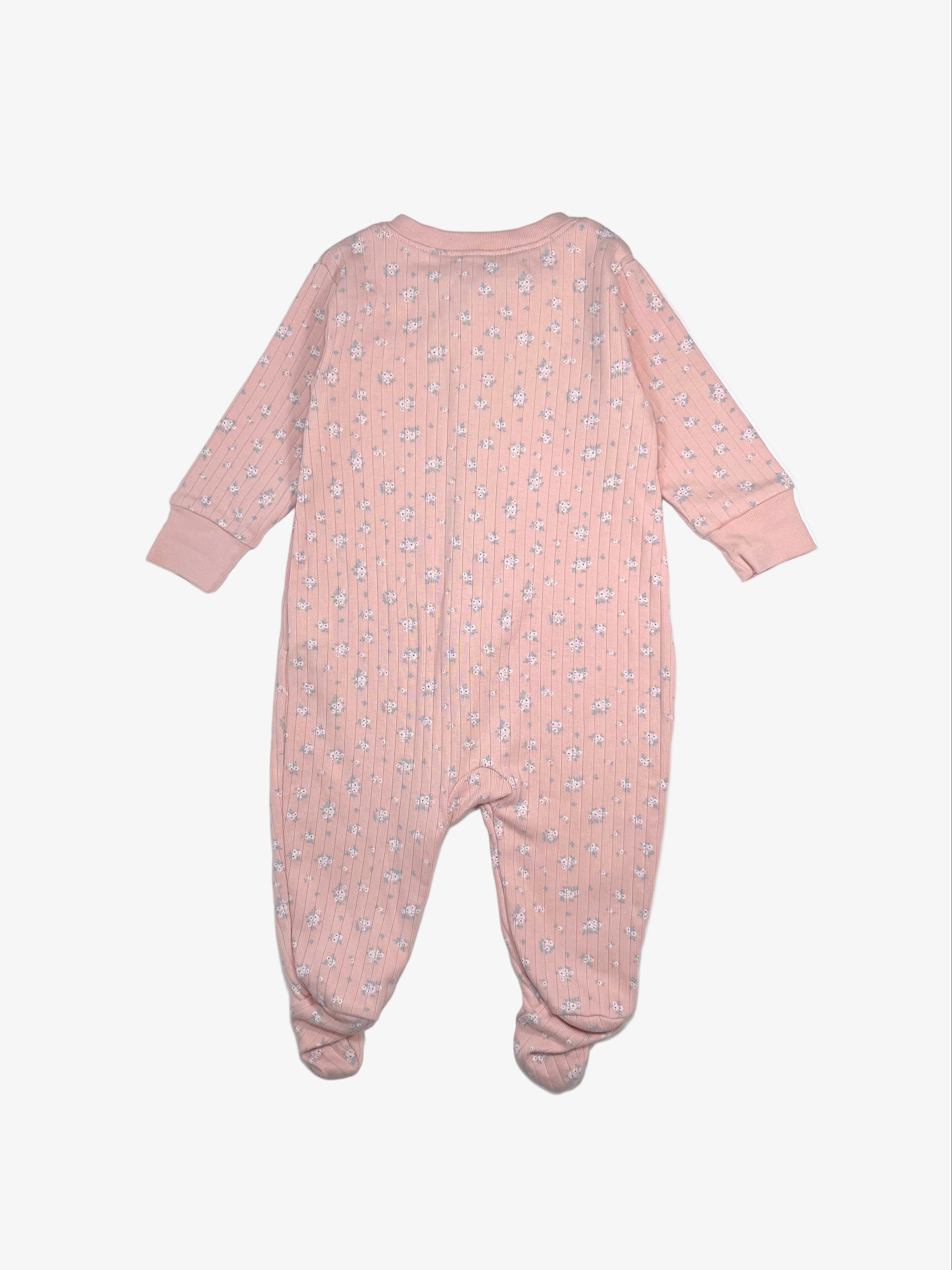 Baby Cottons – Footies with Zipper (Size 6 Months)