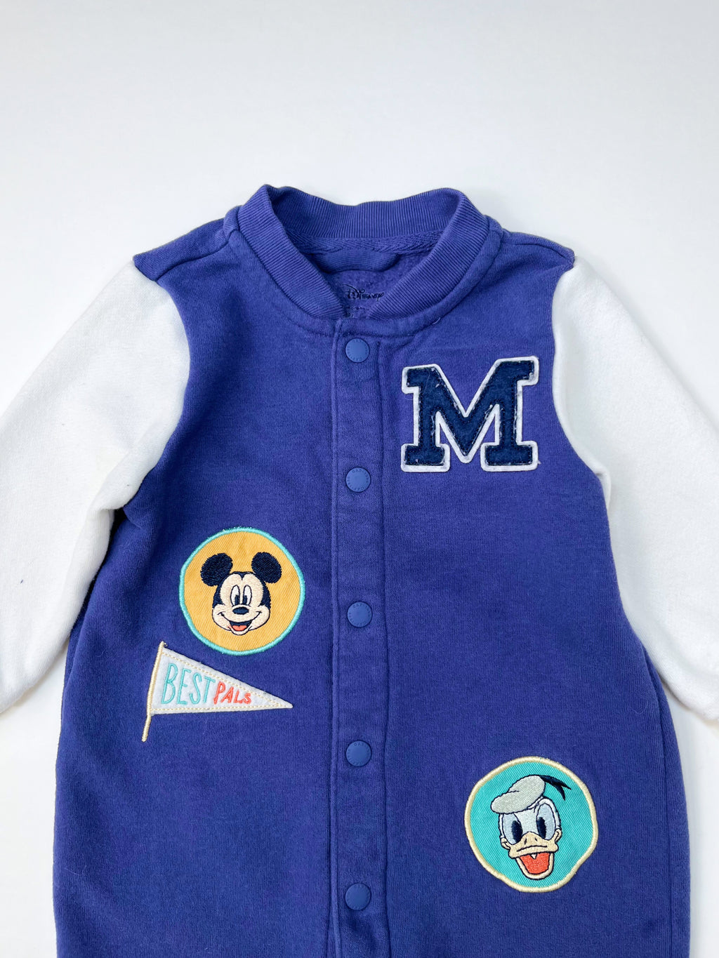 GAP – Disney Varsity-Style Romper (Size 6–12 months)
