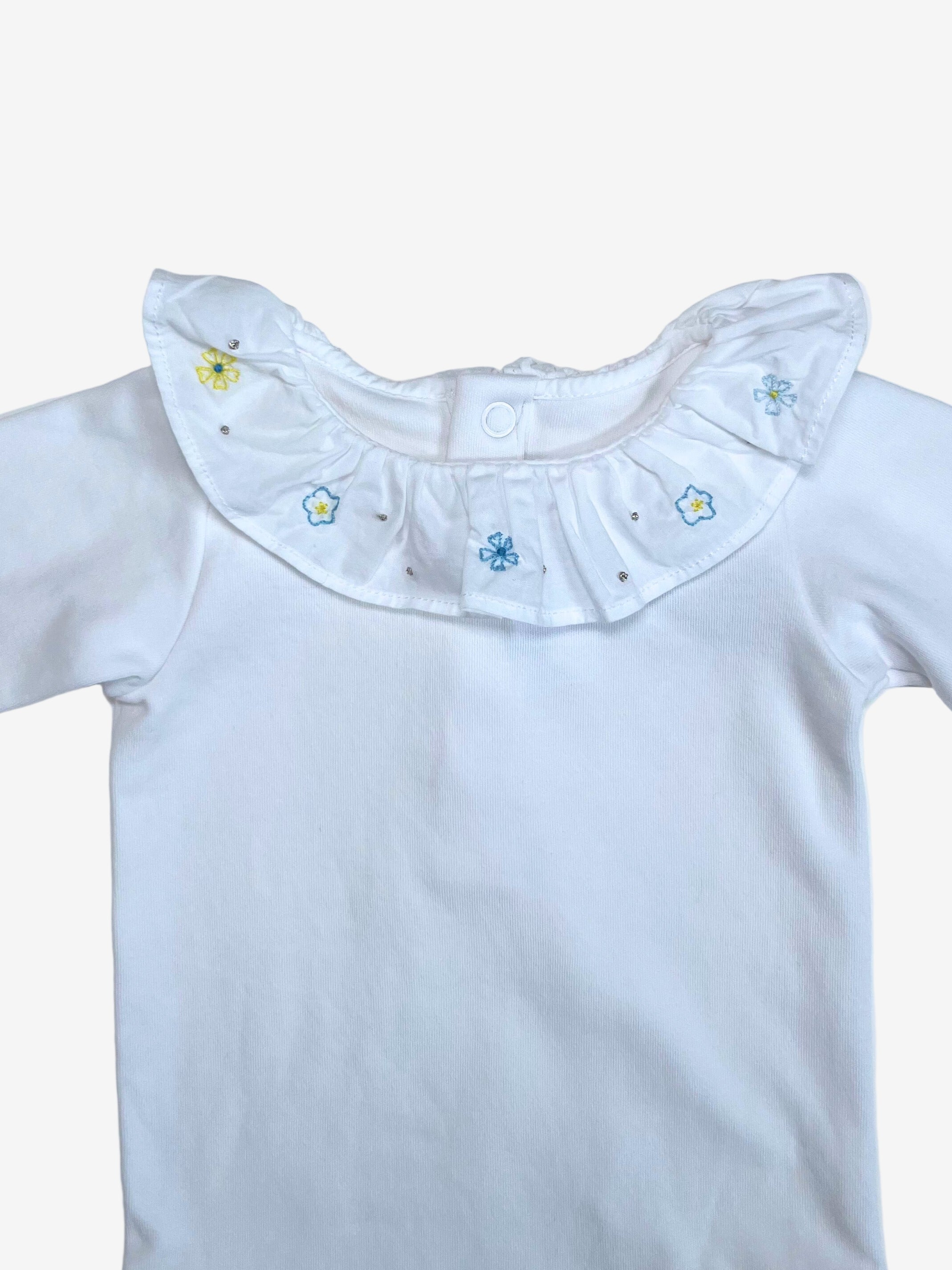 Jacadi - Long Sleeve Onesie  (3 Months, runs small)