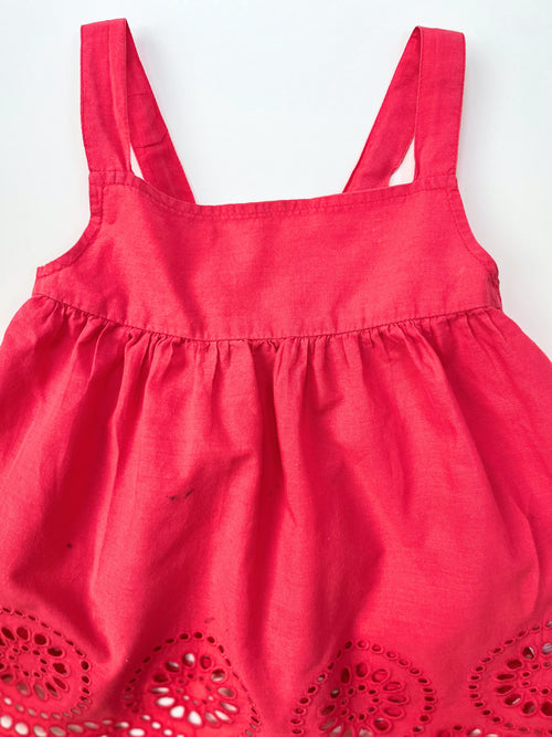 ABCD'R - Top with Straps and Eyelet Hem (Size 3–4 years)