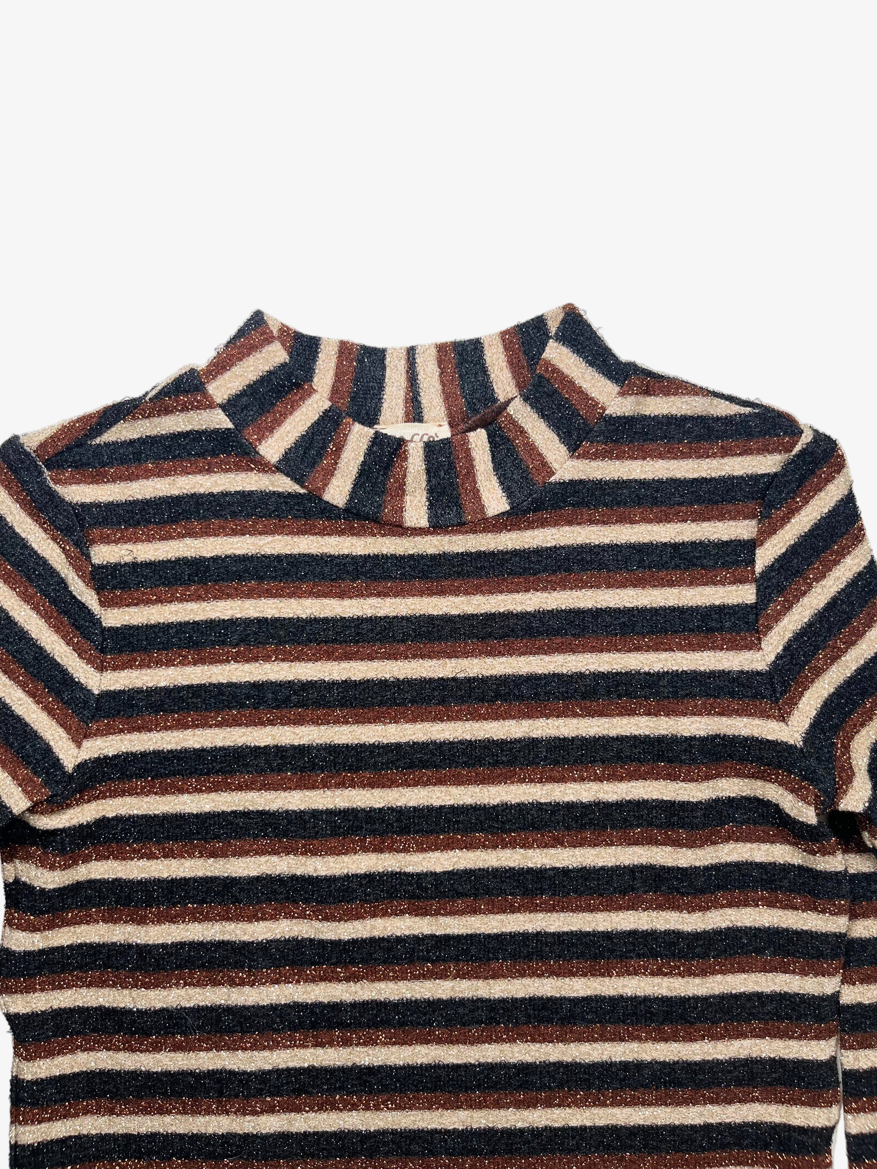 Caffè D’Orzo – Long Sleeve Lurex Top (Size 10)