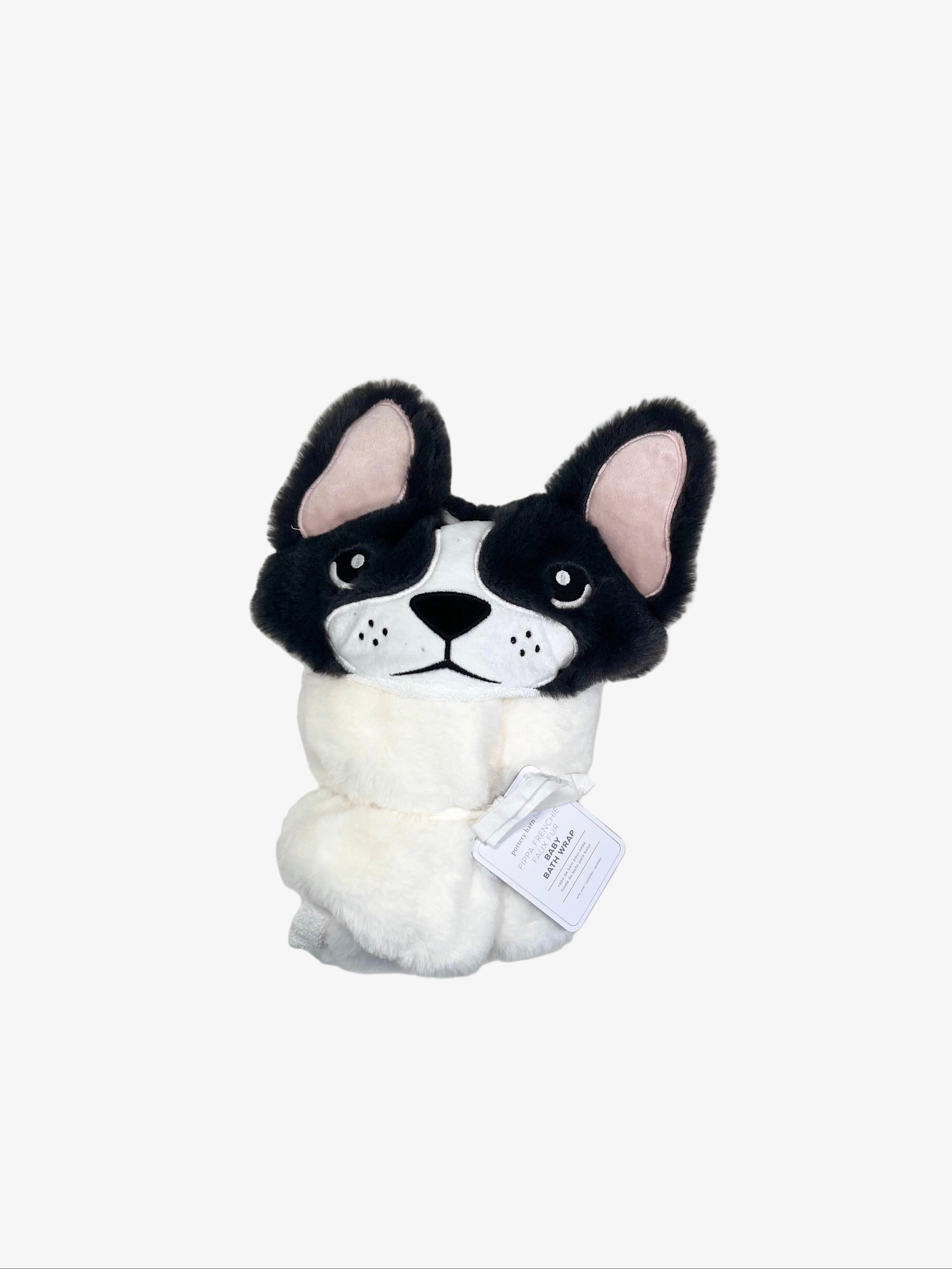 Pottery Barn Kids – Pippa Frenchie Faux Fur Baby Bath Wrap