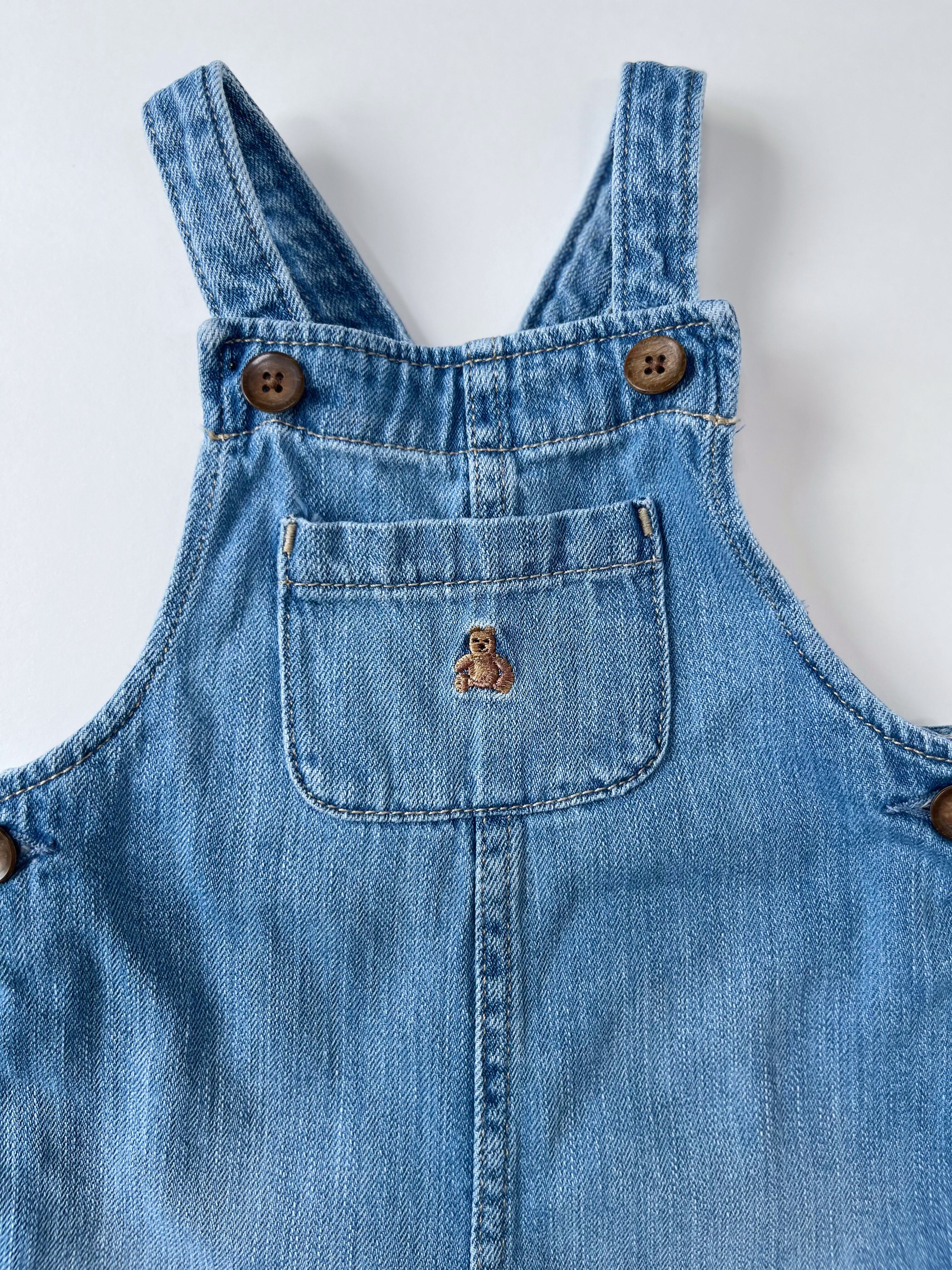 GAP – Denim Overalls (Size 6–12 months)