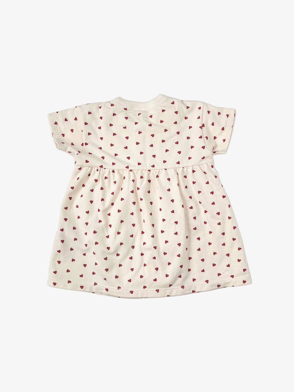 Petit Bateau – French Terry Dress with Attached Onesie (Size 6 months)