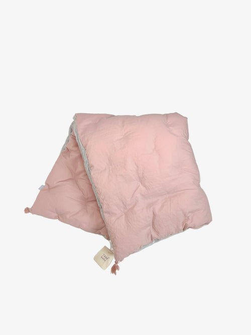 7AM Enfant Stroller Blanket – Dusty Pink/Grey ( Small )