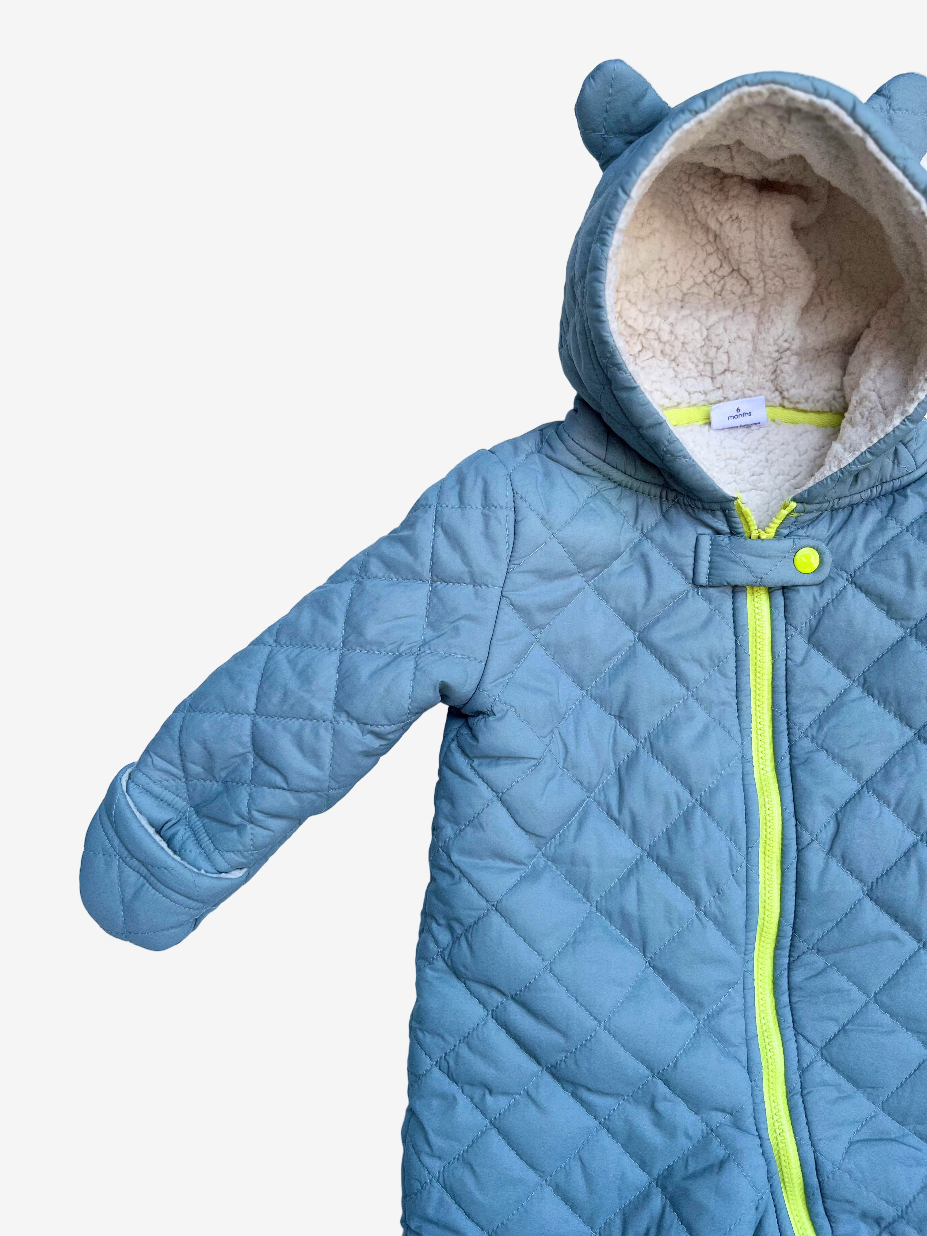 EGG -  Bear Ears Hooded Snowsuit - 6 Months (Runs small)