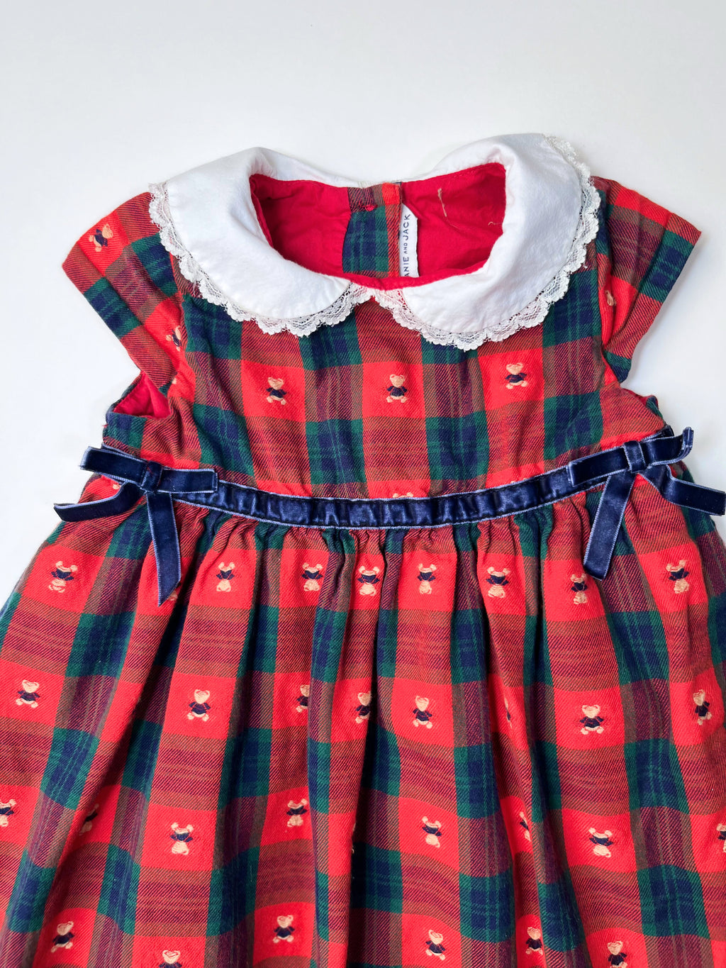 Janie and Jack – Plaid Dress Set (Size 12–18 months)