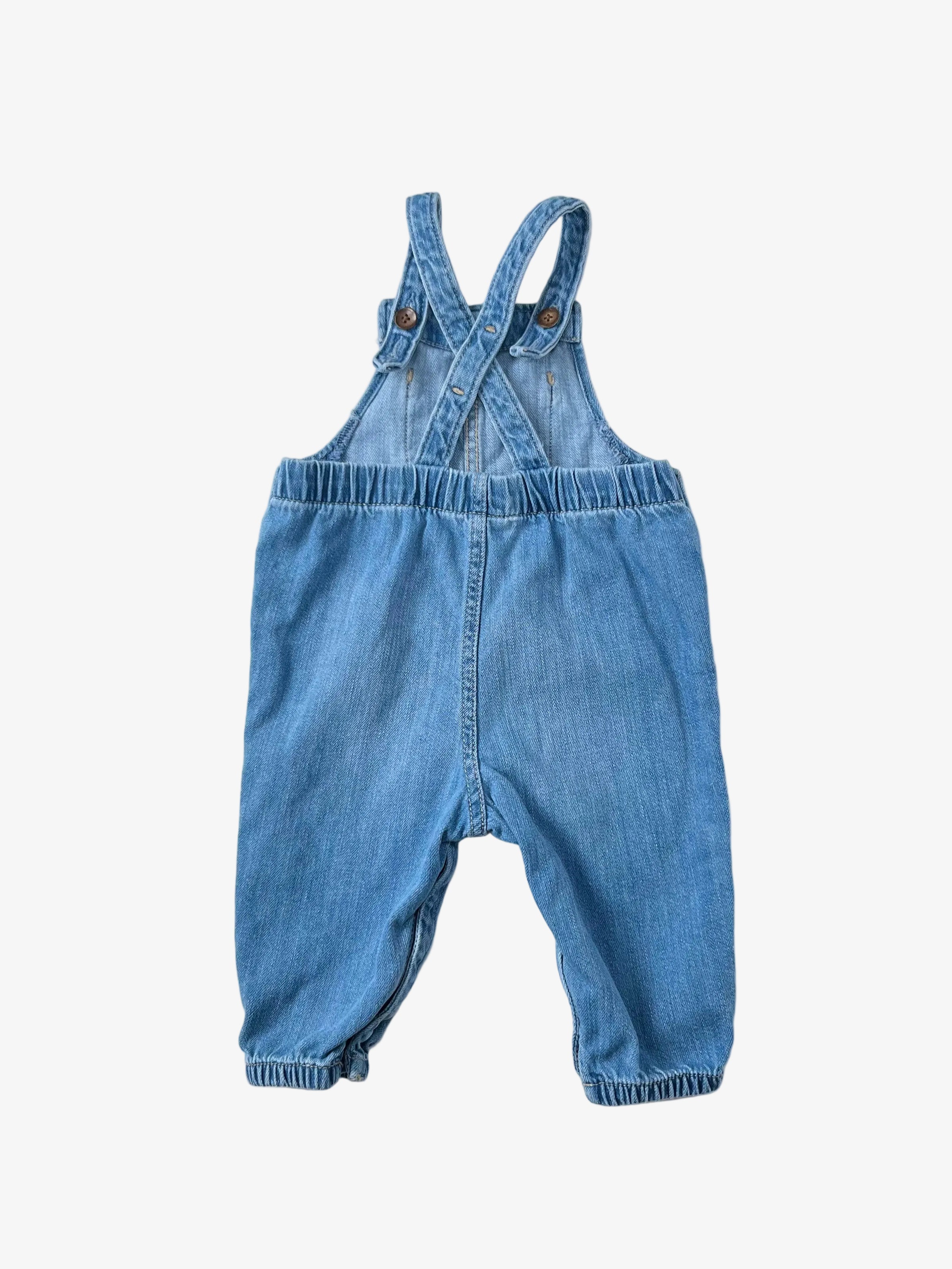 GAP – Denim Overalls (Size 6–12 months)