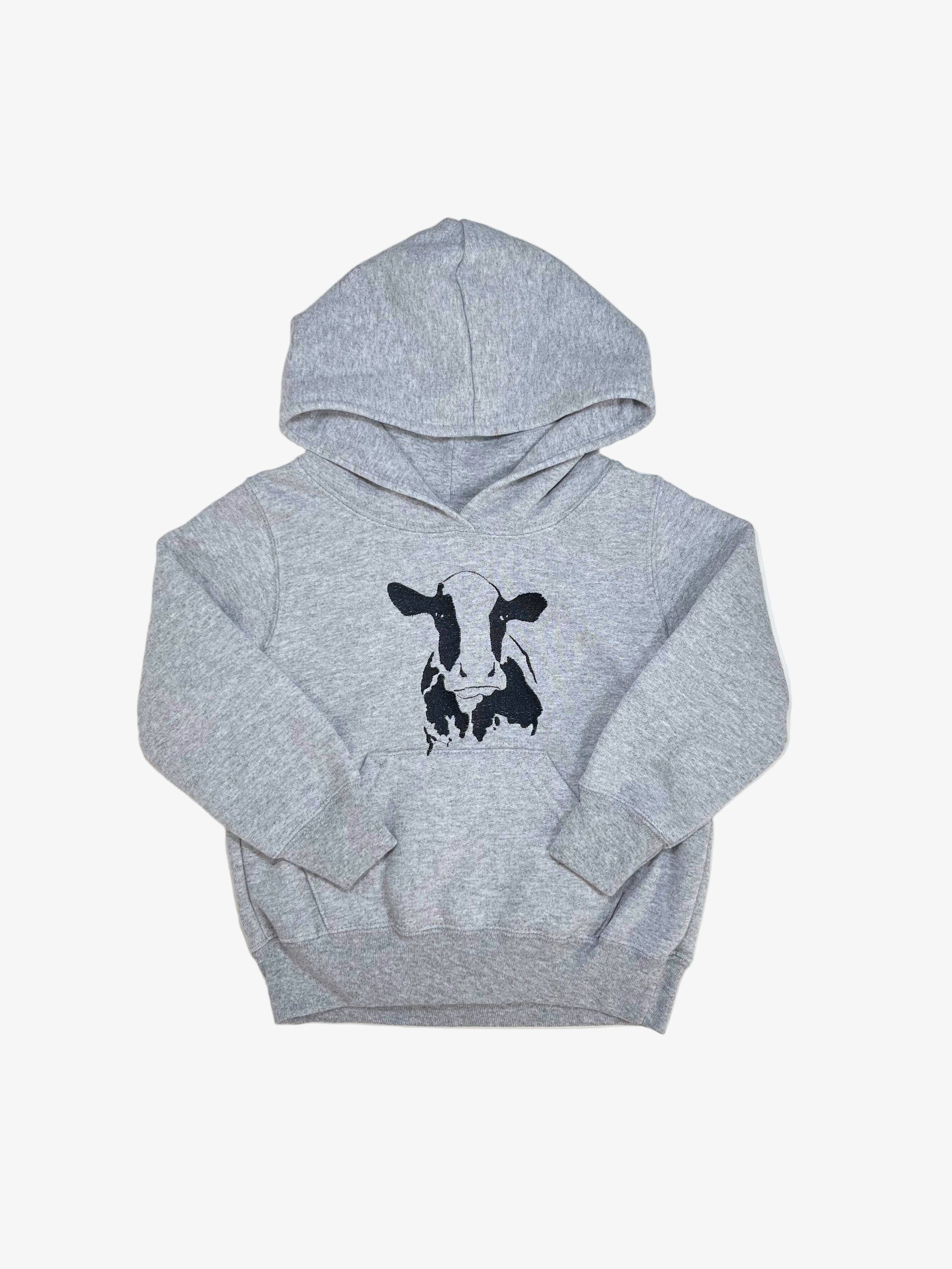 Port & Company – Hoodie with Embroidered Cow (Size 2T)