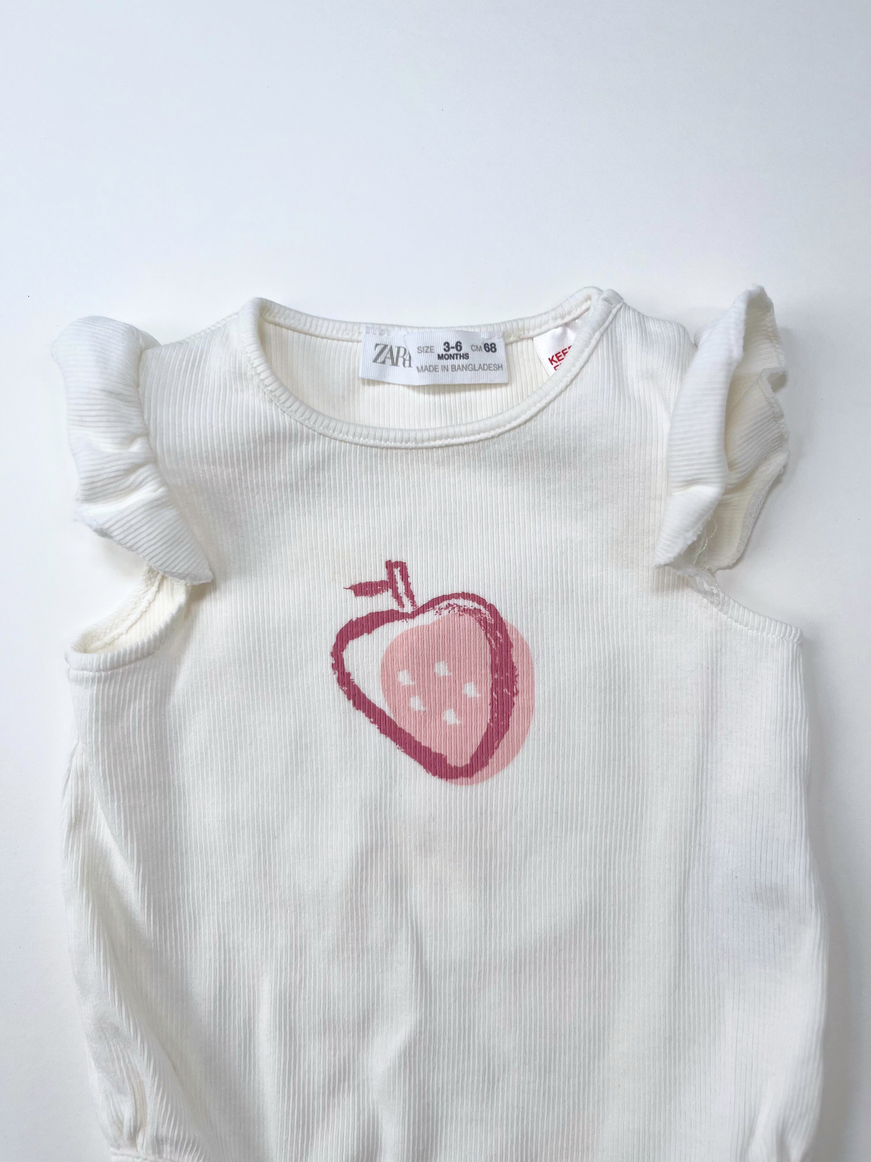 Zara – Sleeveless Onesie (Size 3–6 months)
