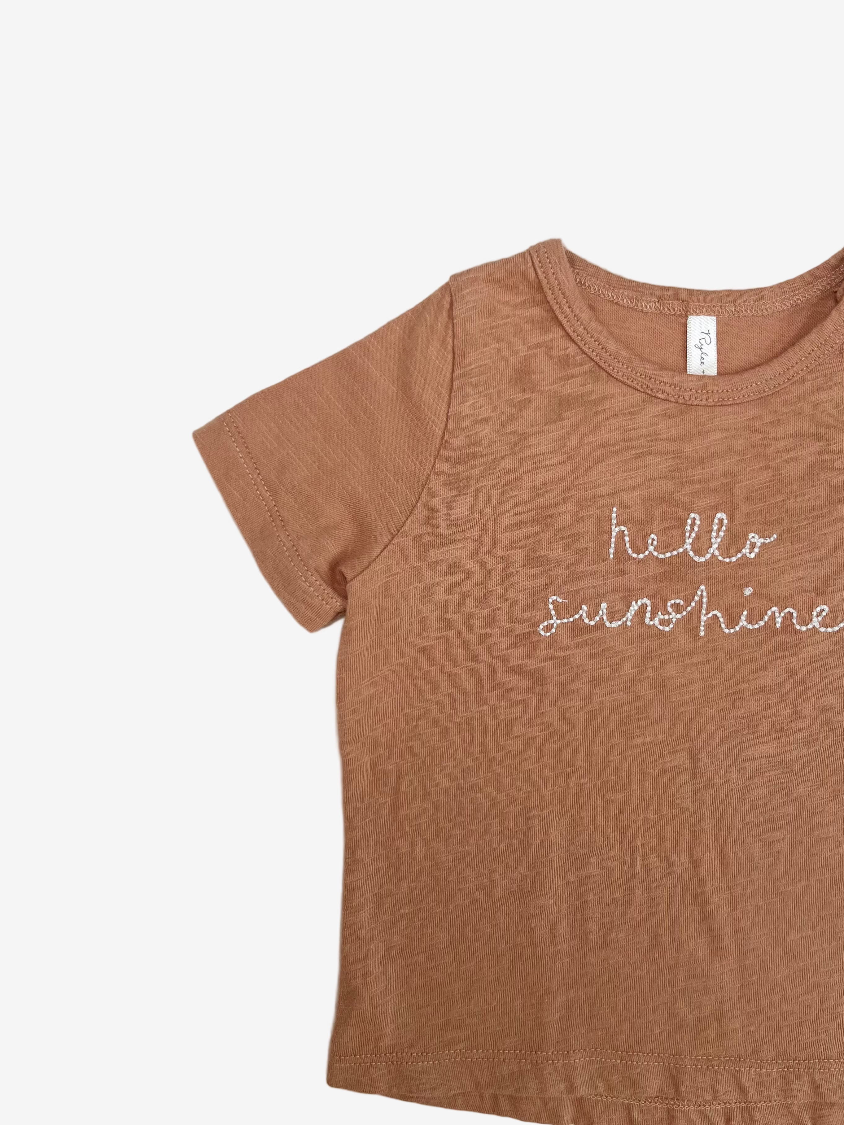 Rylee + Cru – “Hello Sunshine” T-Shirt (3–6 Months)
