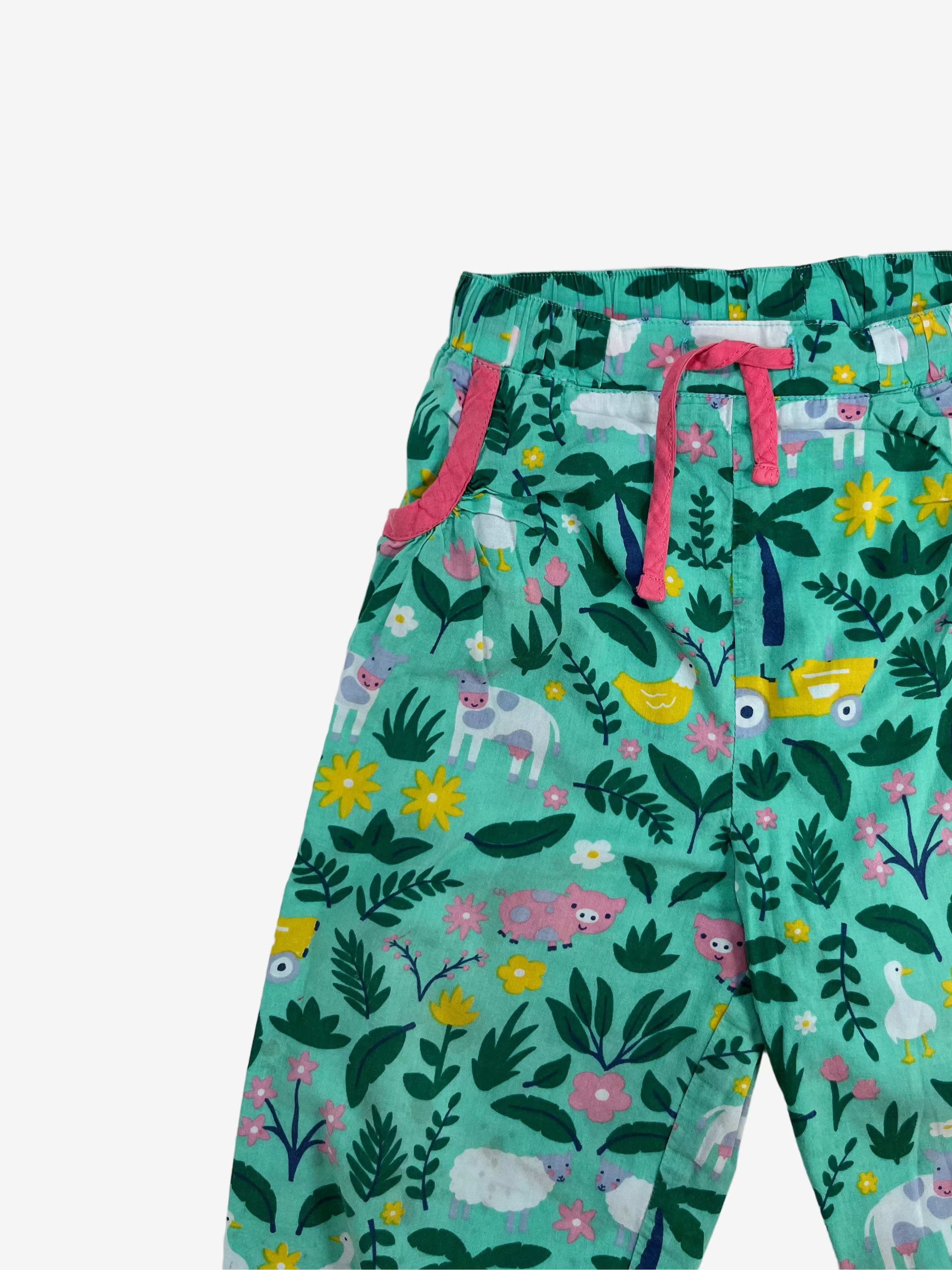 Frugi -  Farm Animals Pants – 18-24 Months