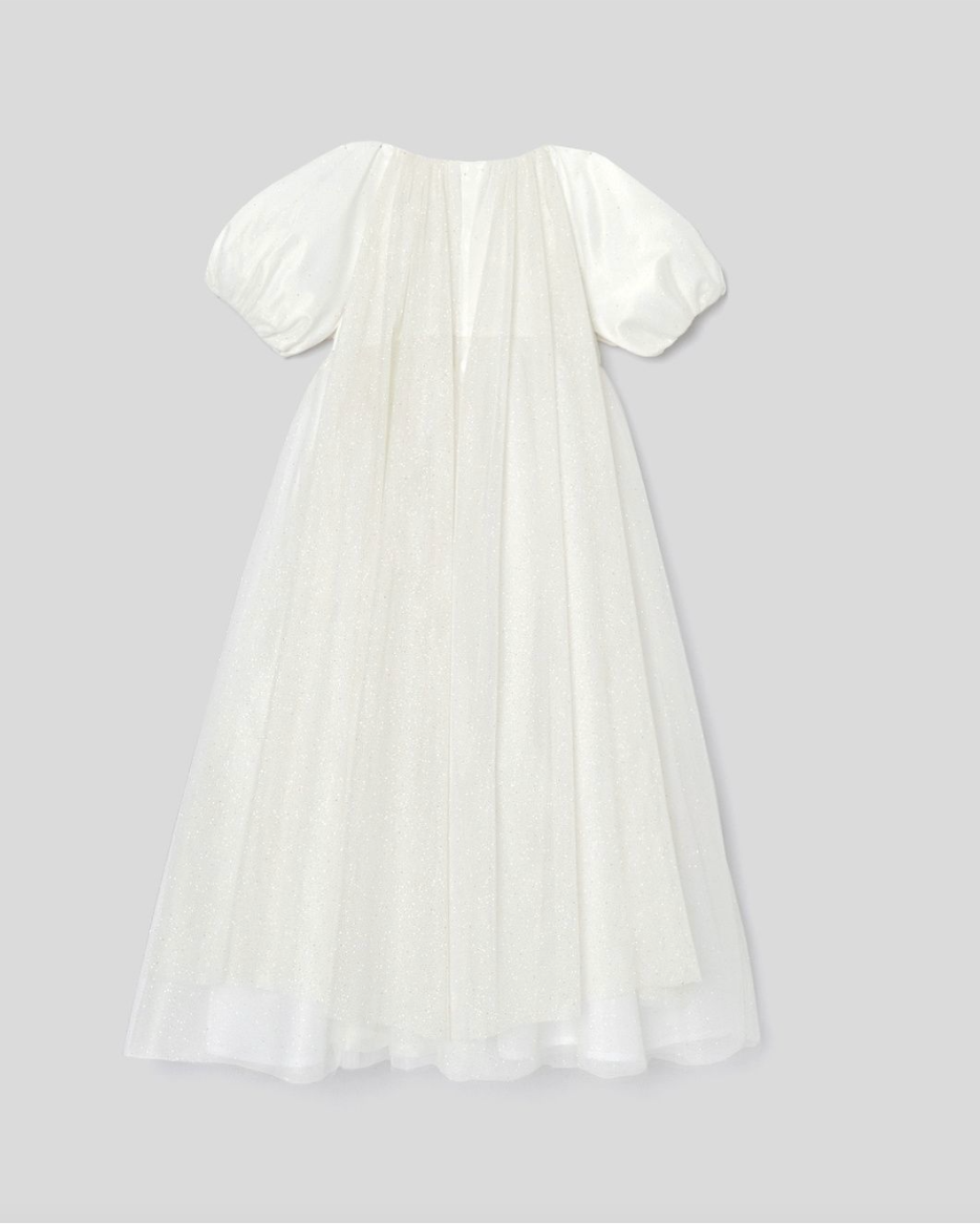 Jacadi – Satin & Sequined Tulle Princess Dress with Cape (Size 3–5 years / 96–110 cm)