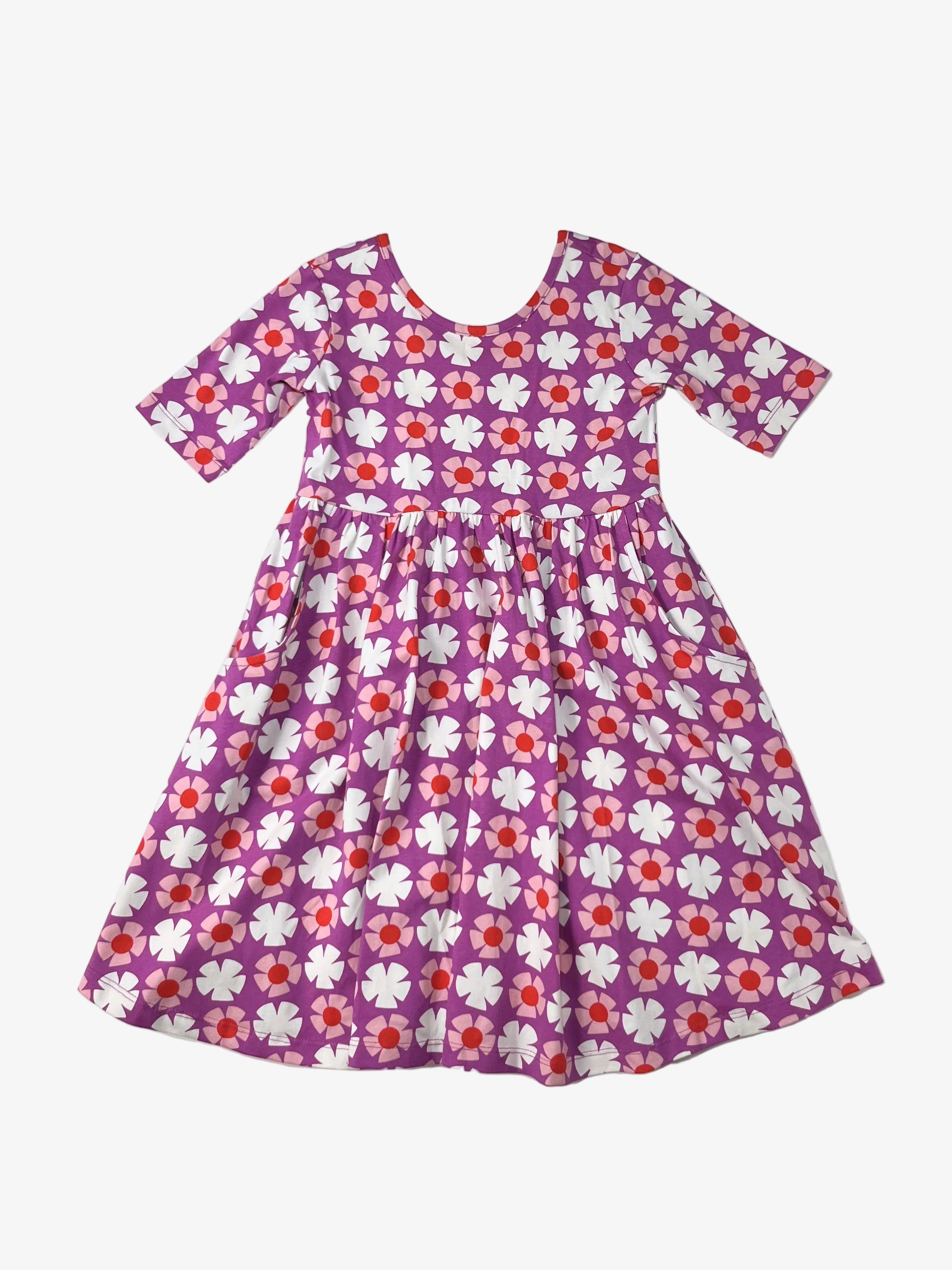 Hanna Andersson – Dress with Pockets (Size 6–7 years / 120 cm)