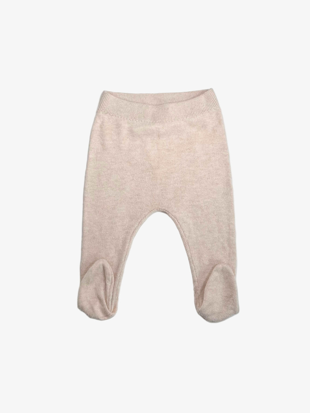 Zara Knitted Pants with Feet – 0–3 Months