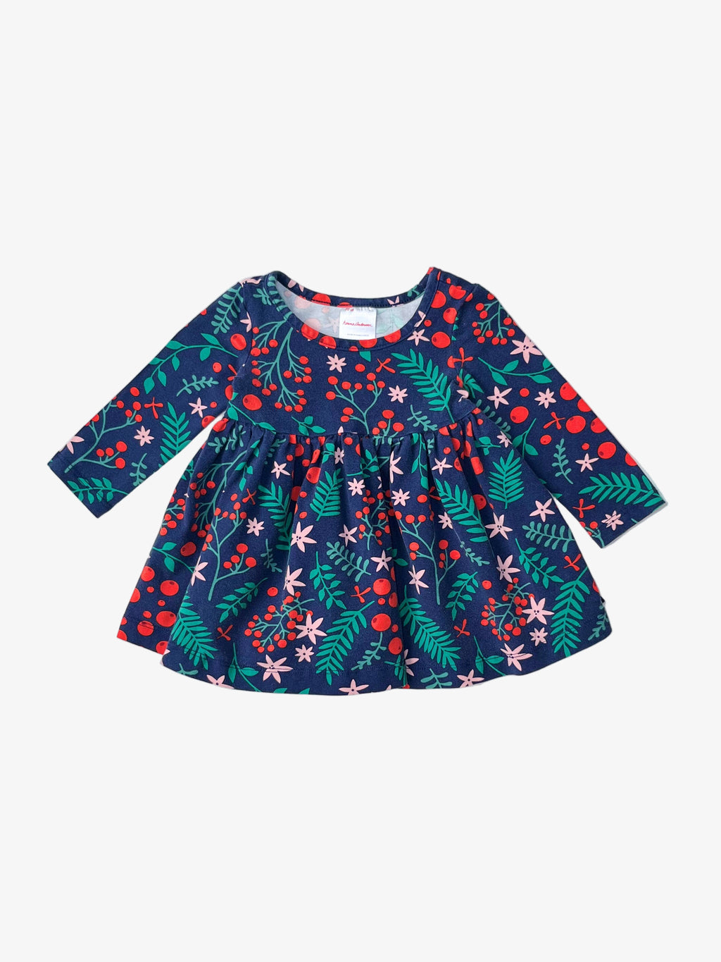 Hanna Andersson – Twirly Holiday Dress (Size 6–12 months)