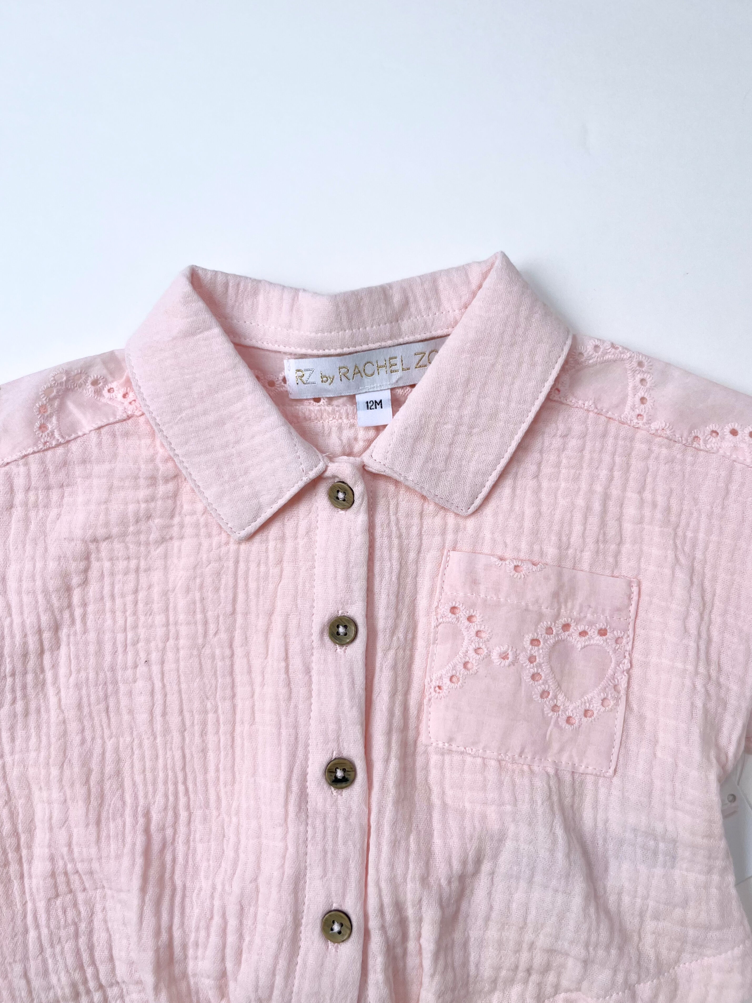 Rachel Zoe – Muslin Top & Pants Set (Size 12 months, Runs Big)