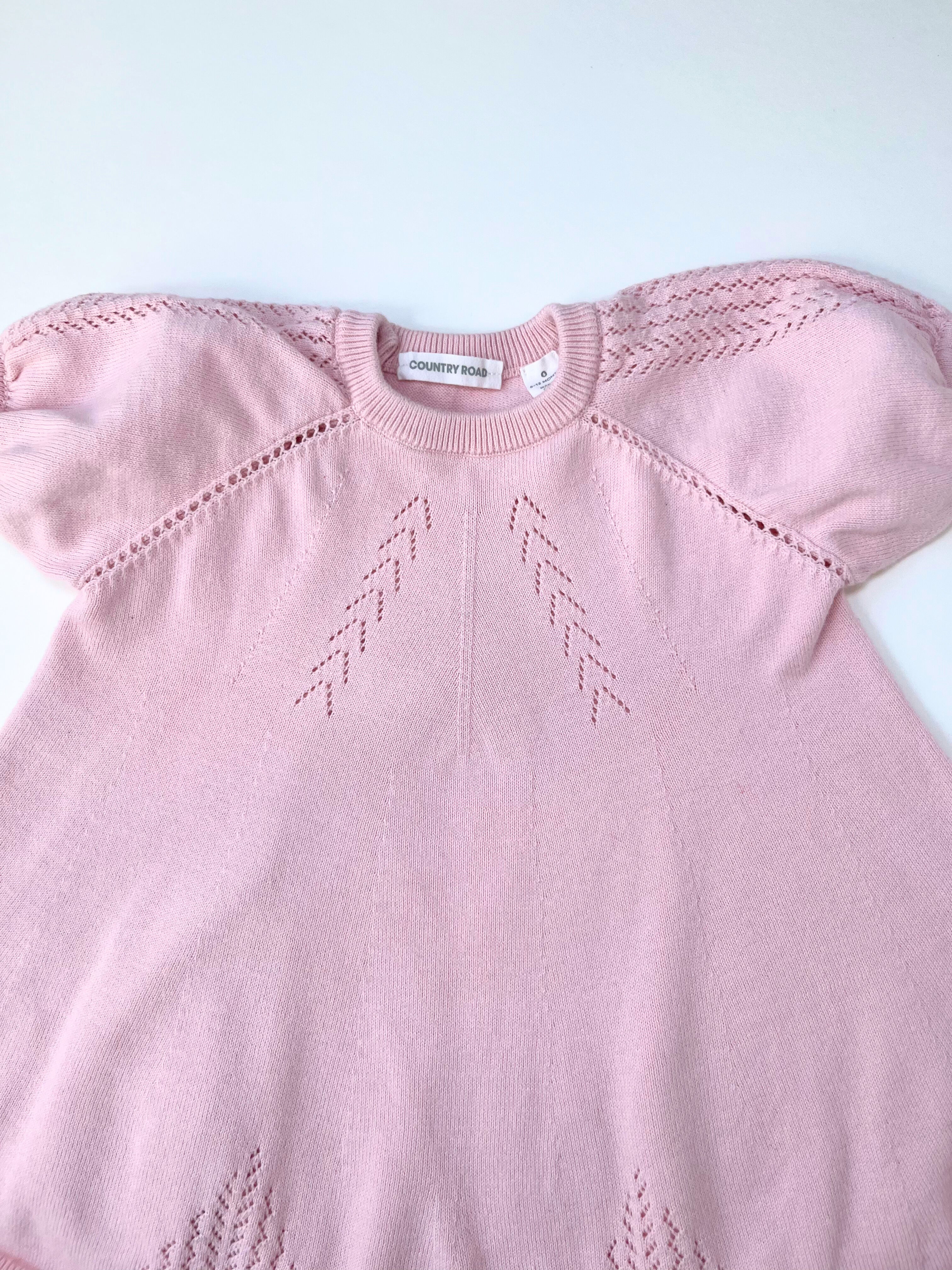 Country Road – Knitted Dress (Size 6–12 months)