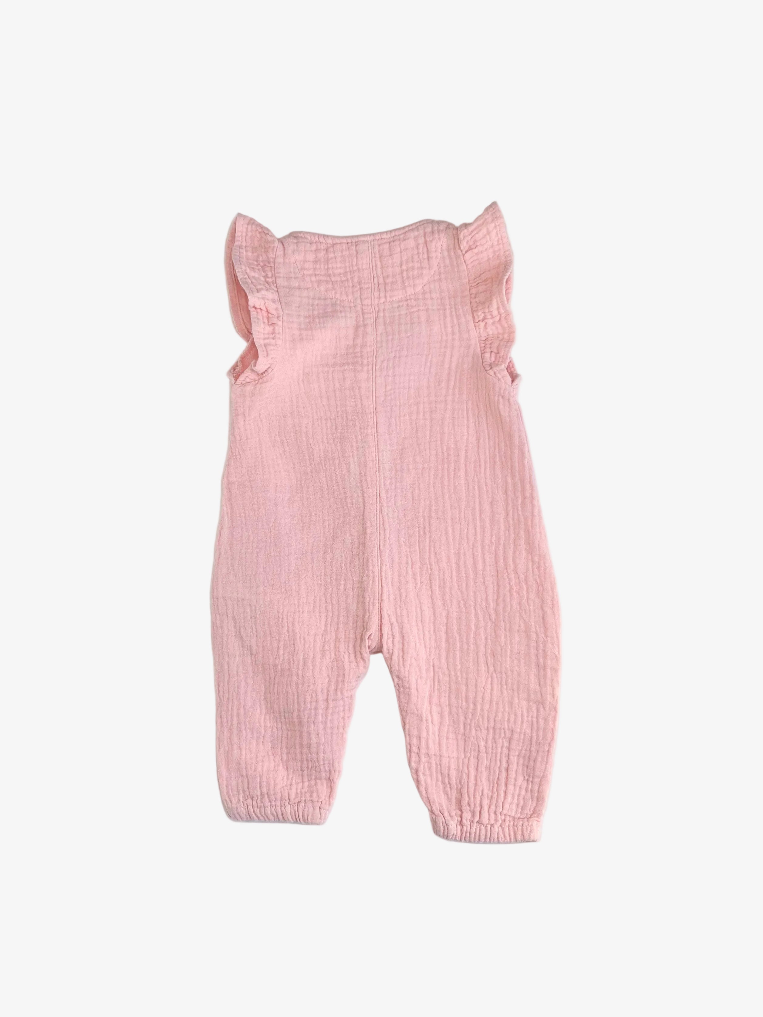 First by Petit Lem – Muslin Romper (Size 3 months)
