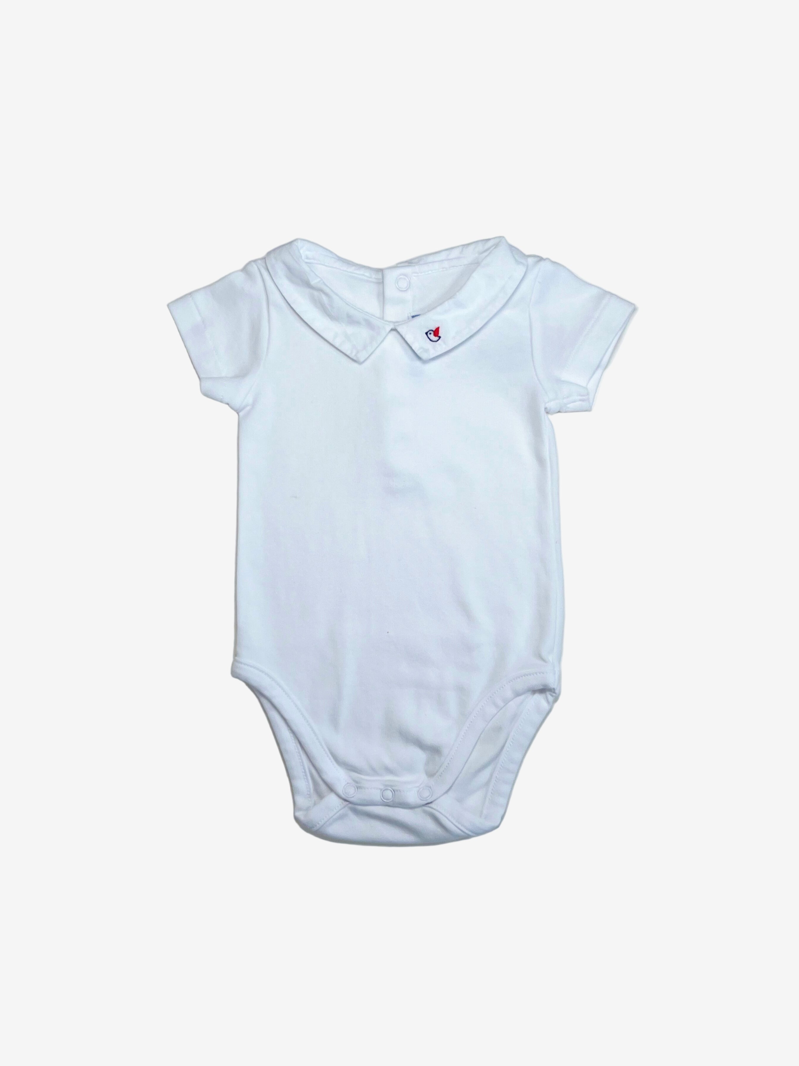Jacadi - Short Sleeve Onesie (6 Months, runs  small)