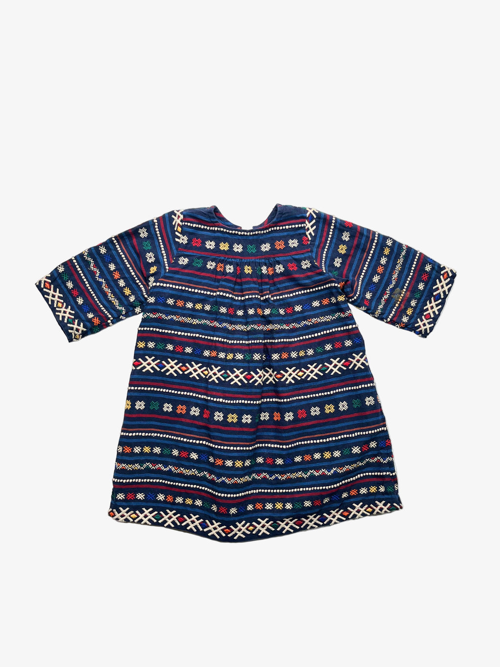 Pink Chicken – Embroidered Dress (Size 2–3 Years)