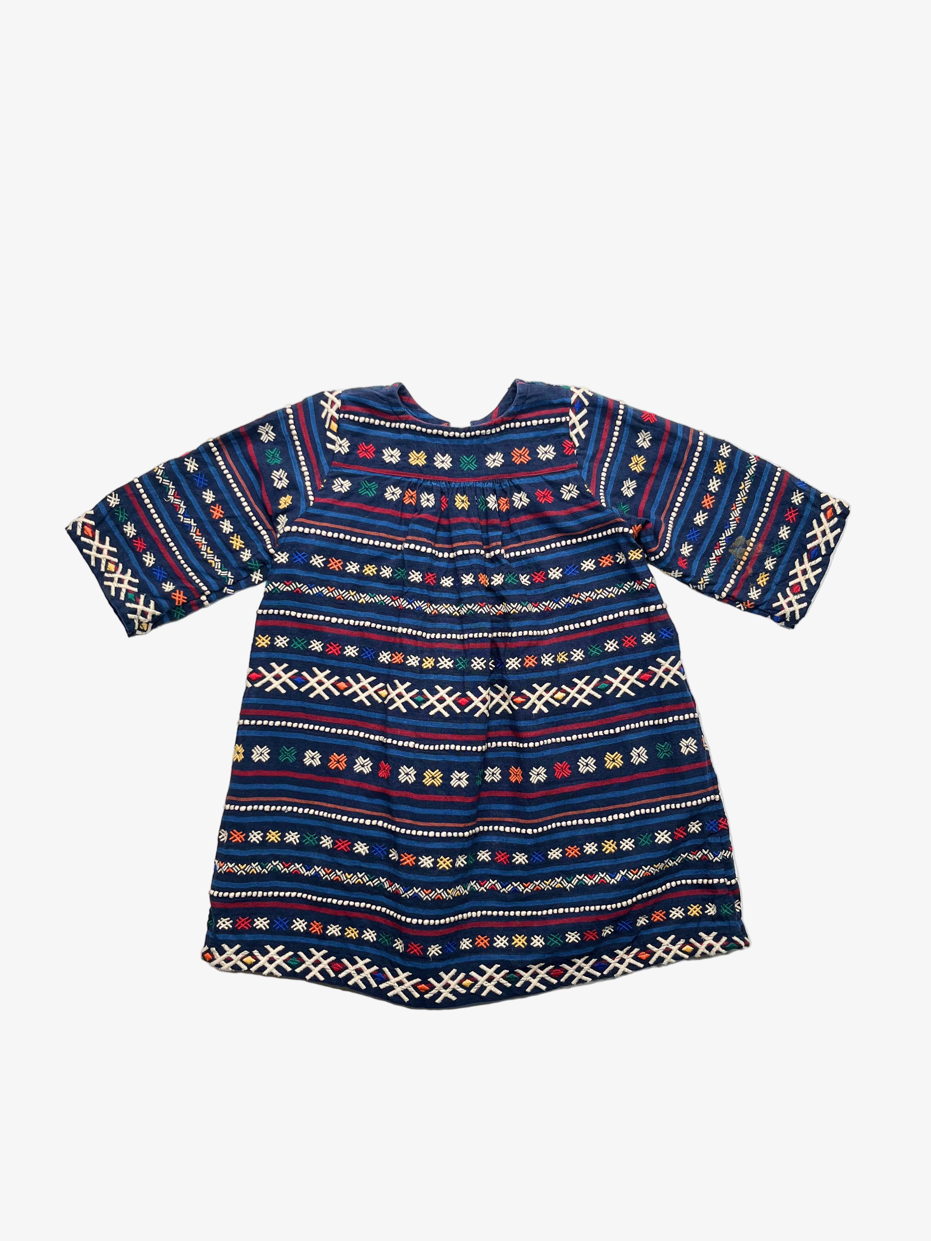 Pink Chicken – Embroidered Dress (Size 2–3 Years)