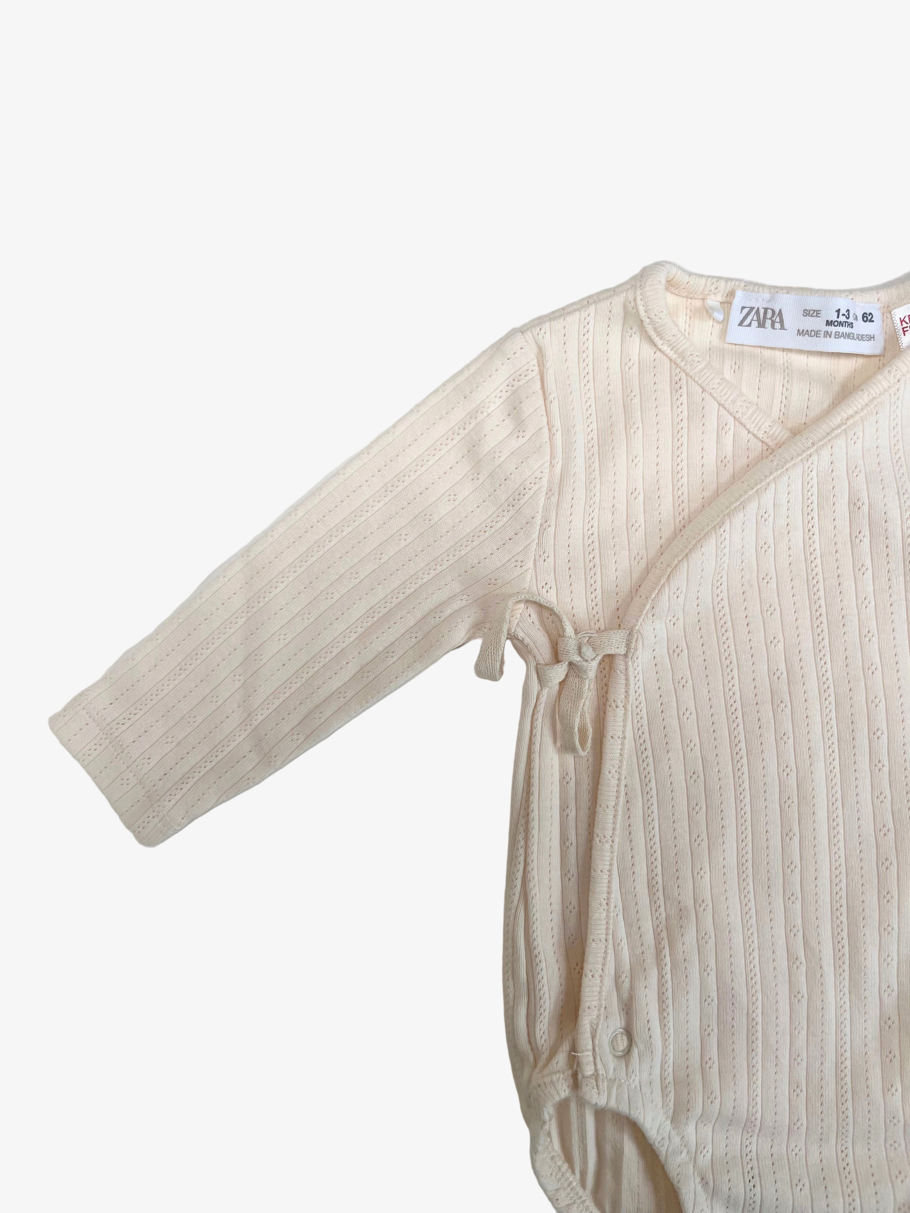 Zara - Kimono-Style Onesie (1–3 Months)