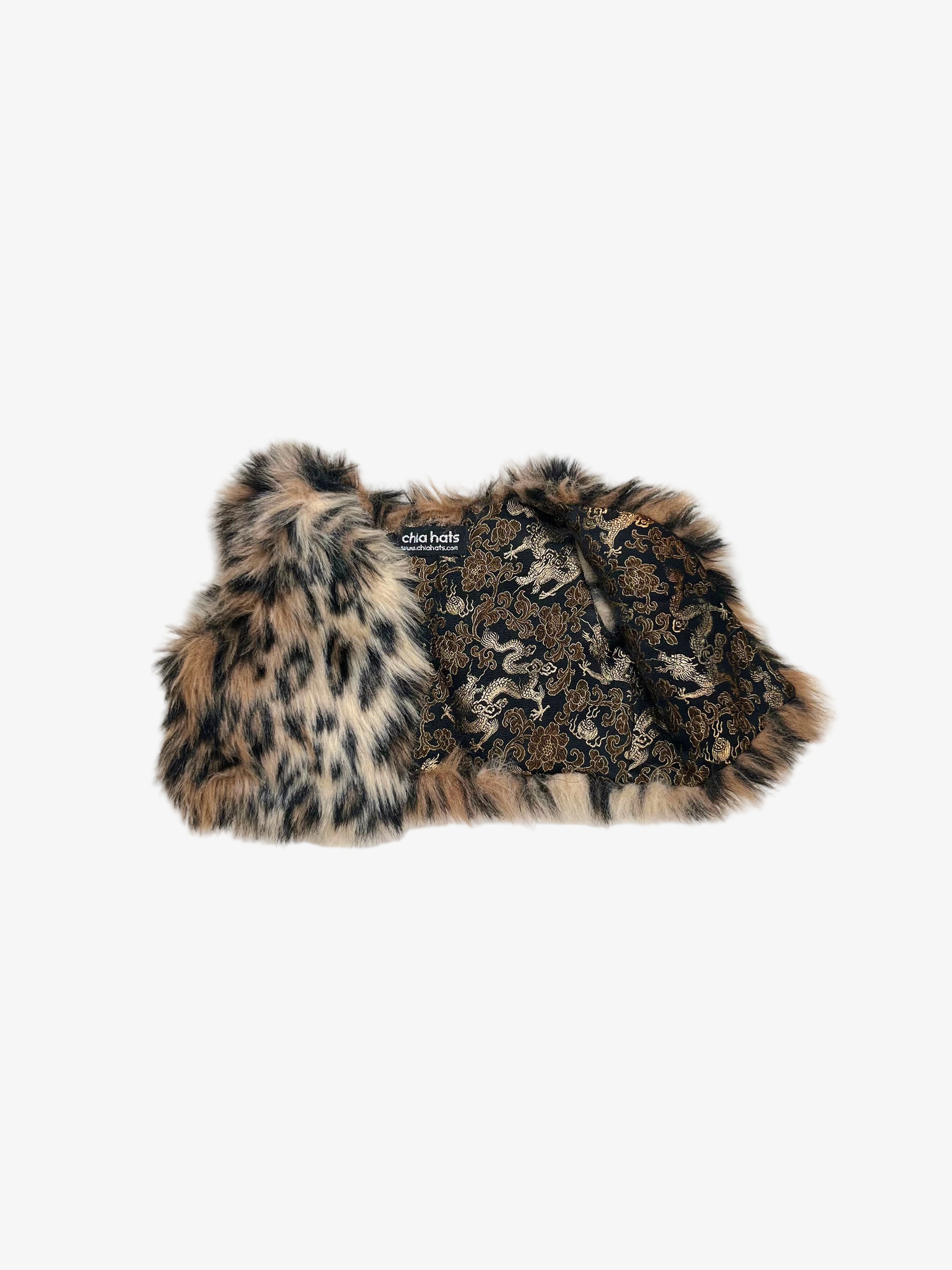 Faux Fur Wild Cat Vest (Size 12–18 months)