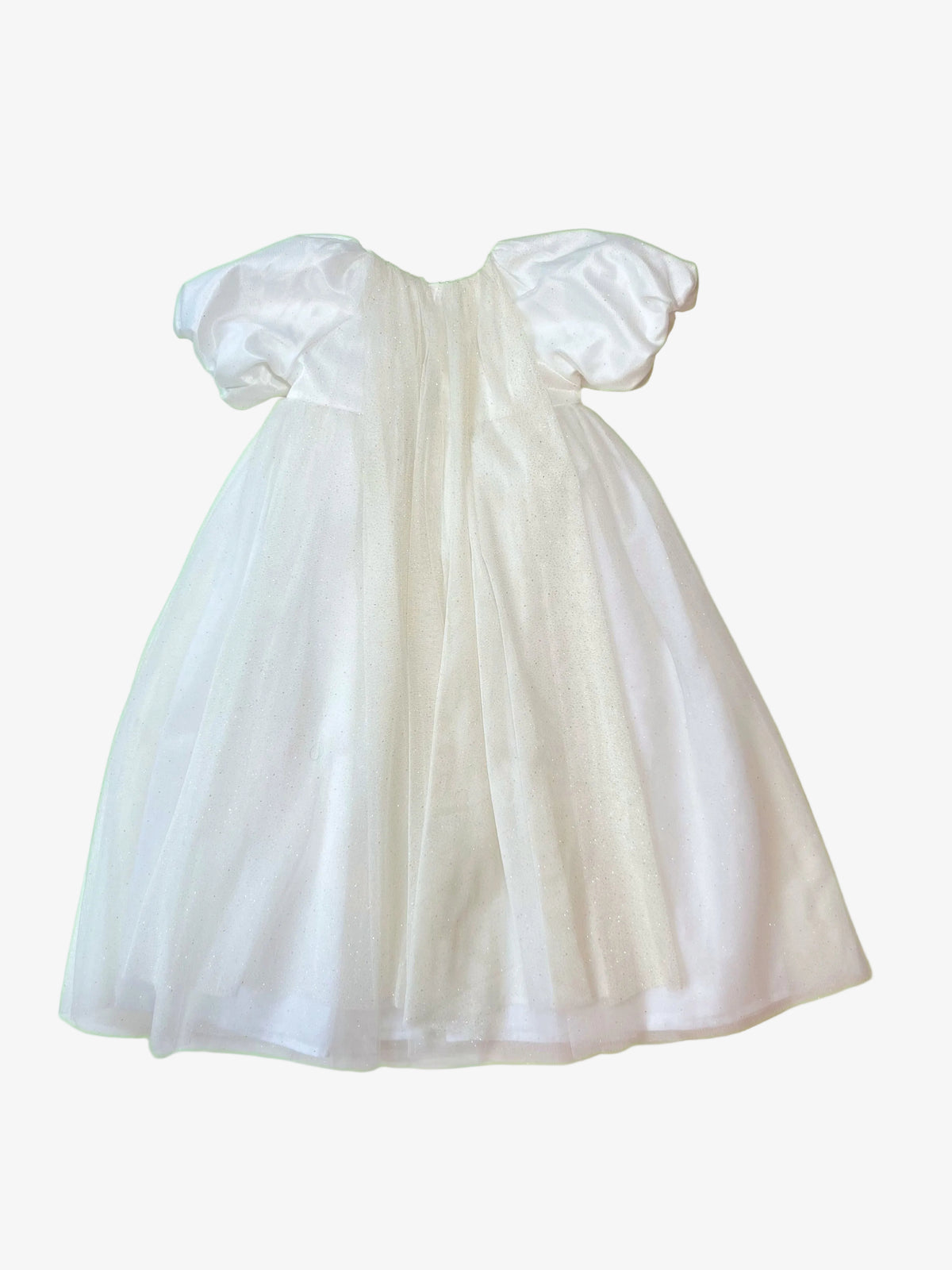 Jacadi – Satin & Sequined Tulle Princess Dress with Cape (Size 3–5 years / 96–110 cm)