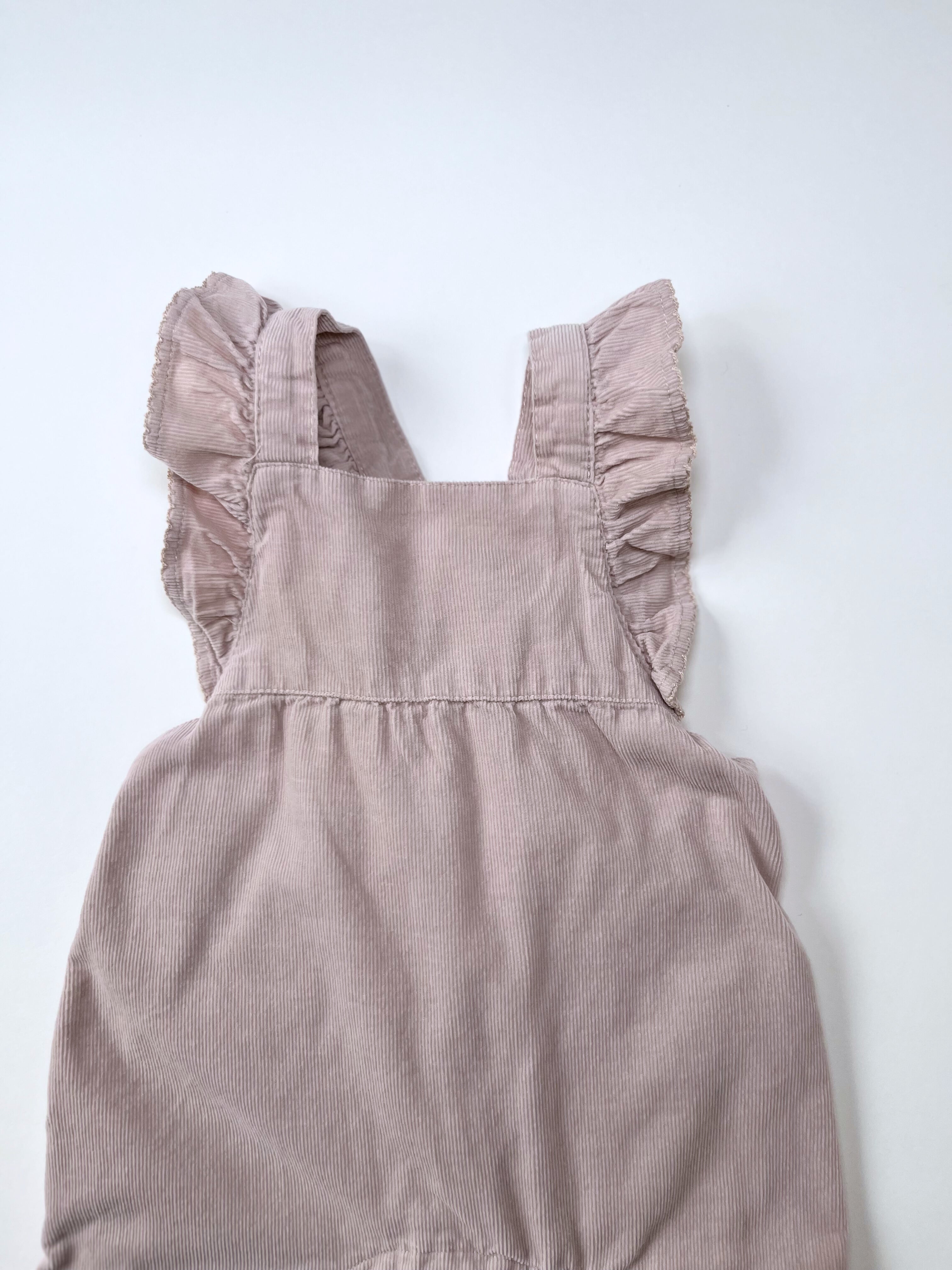 Zara – Micro Corduroy Overalls (Size 3–6 months / 68 cm)