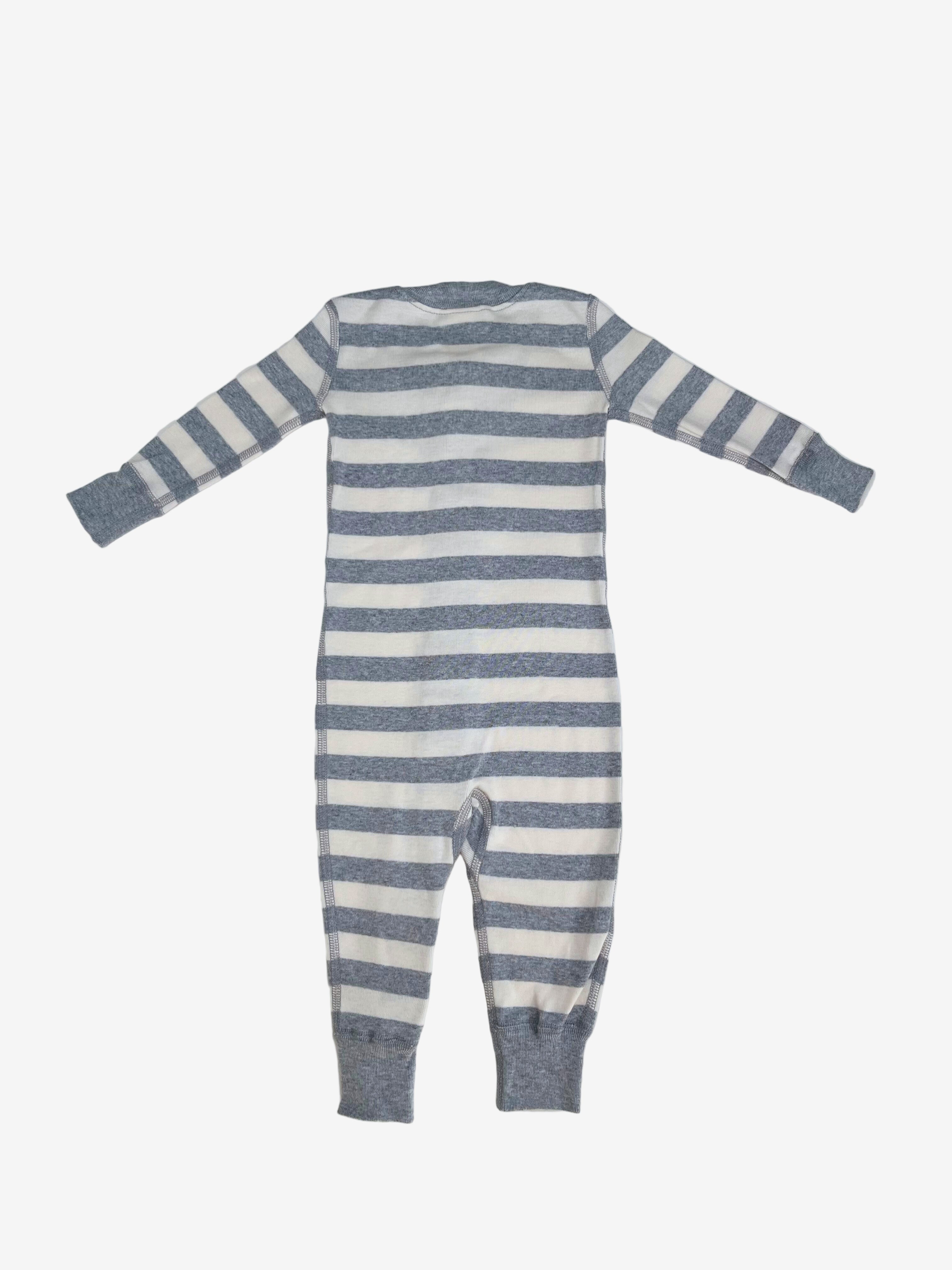 Hanna Andersson – Striped Romper (6–12 Months)