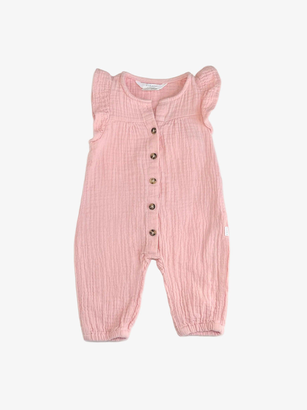 First by Petit Lem – Muslin Romper (Size 3 months)