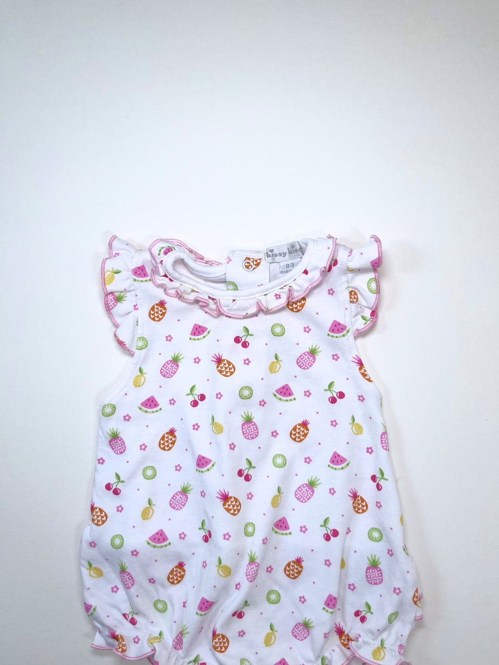 Kissy Kissy – Short-Sleeve Onesie (Size 0–3 months)