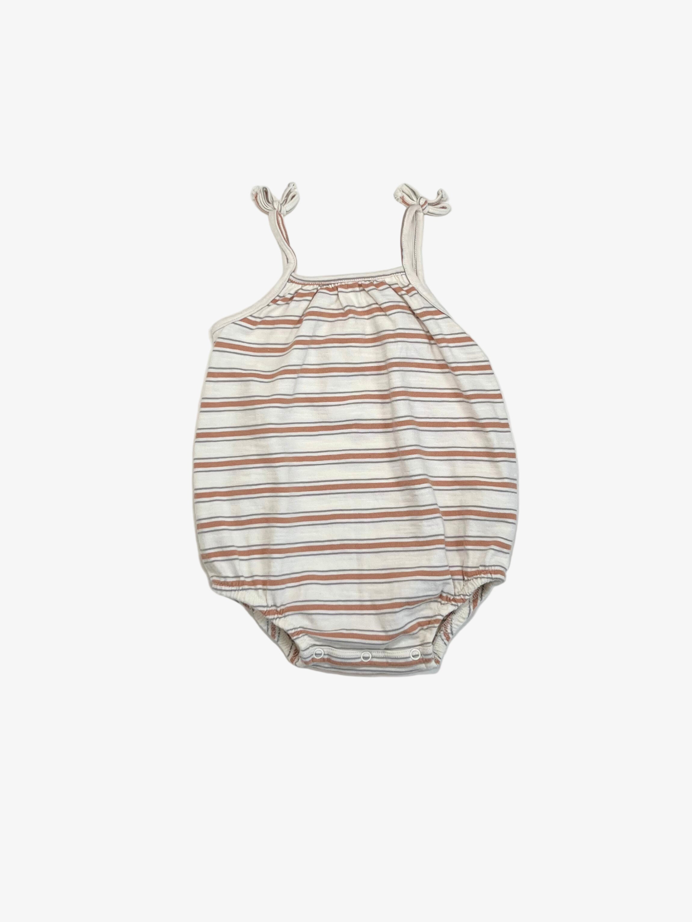 Rylee + Cru – Summer Stripe Romper (Size 3–6 Months)