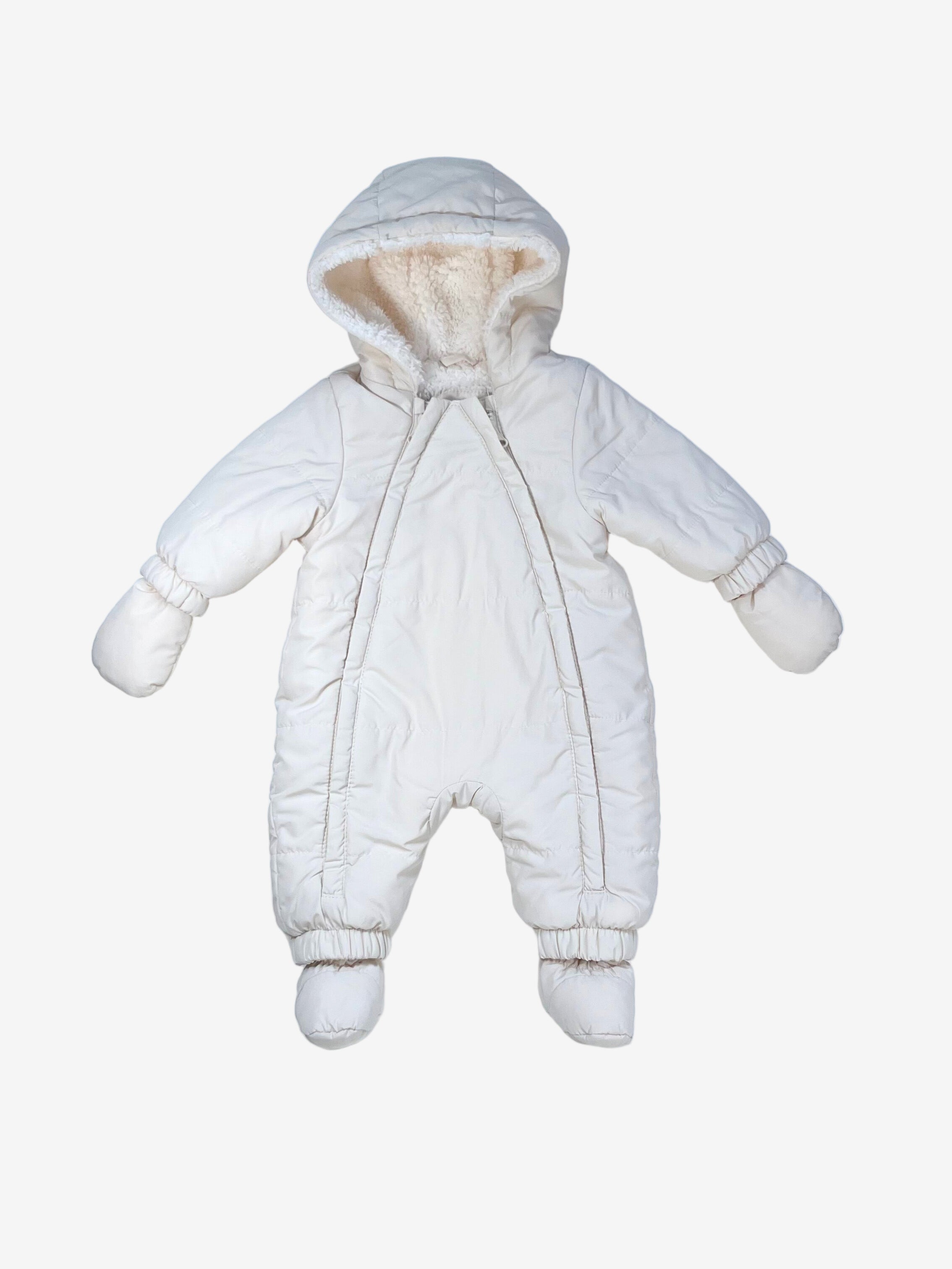Zara - Suit with Footies & Mittens 0-3 months