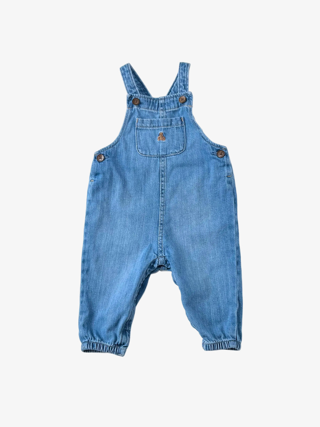 GAP – Denim Overalls (Size 6–12 months)
