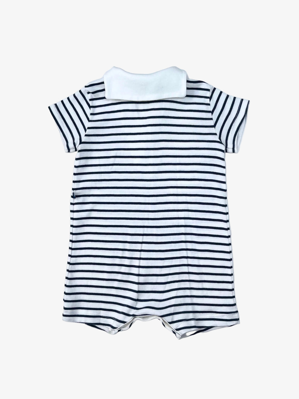 Petit Bateau – Short-Sleeve Romper (Size 12 months / 74 cm, runs small)