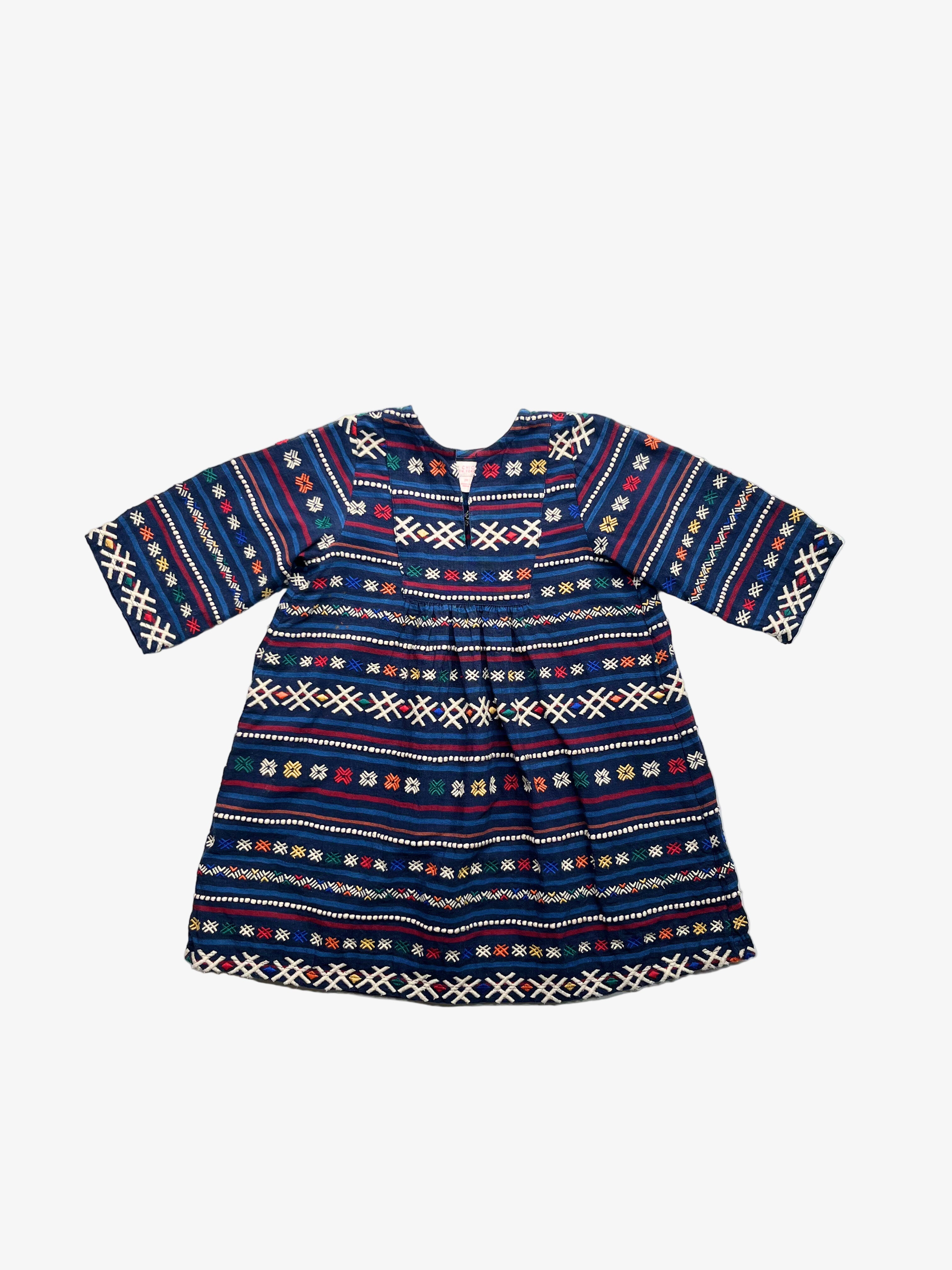 Pink Chicken – Embroidered Dress (Size 2–3 Years)