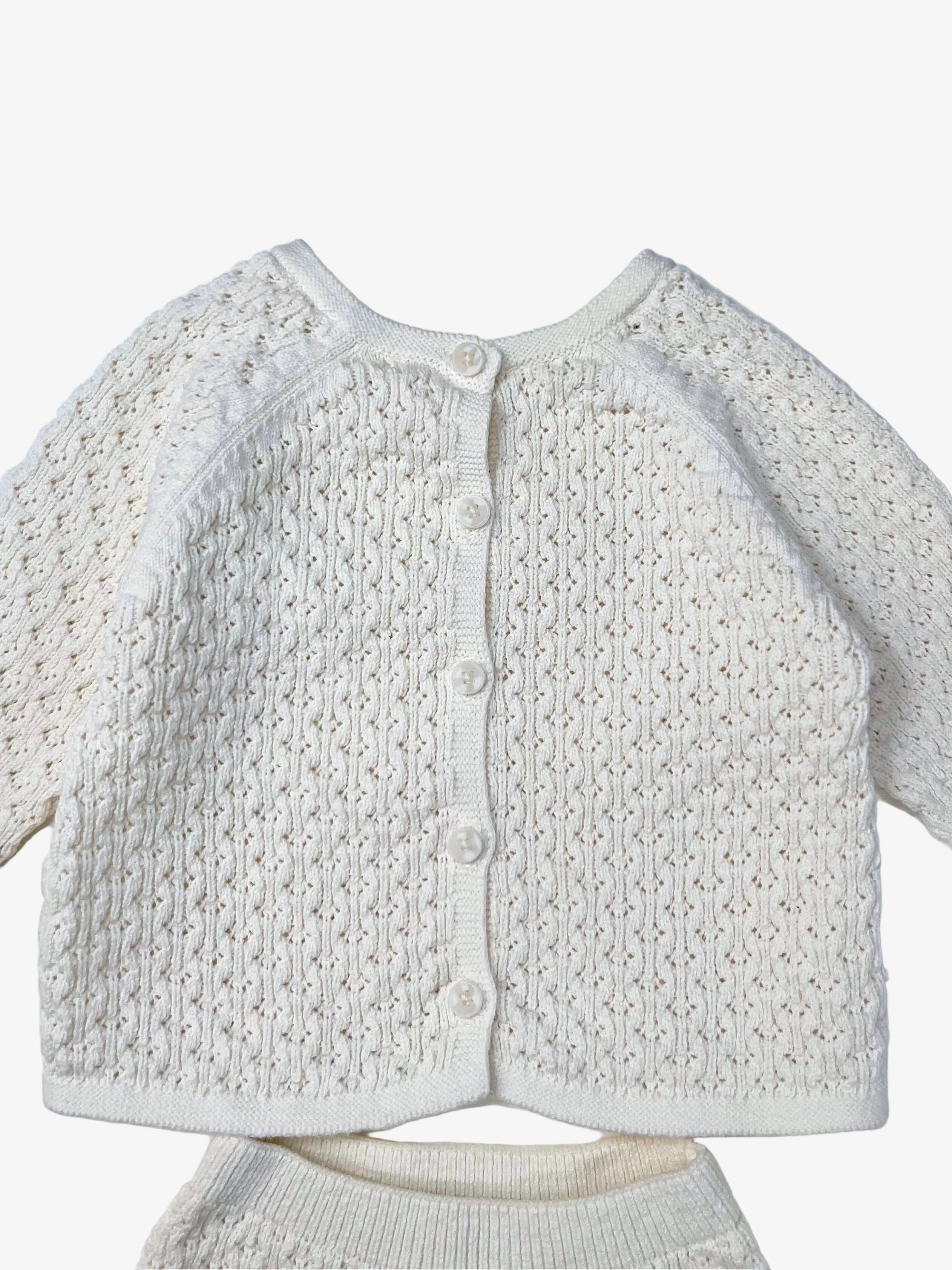 Zara – Knitted Cardigan & Pants Set (Size 6–9 months)