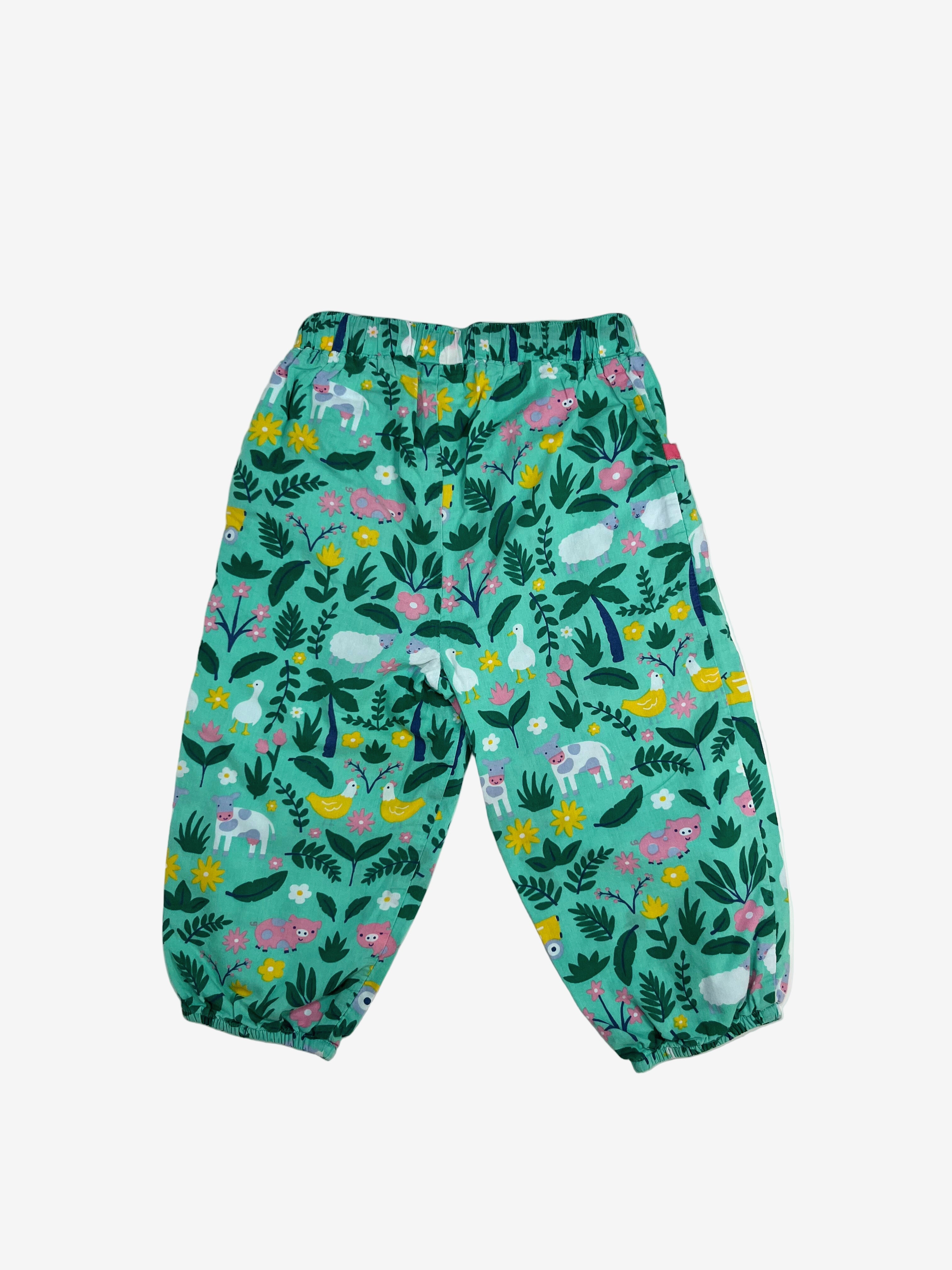 Frugi -  Farm Animals Pants – 18-24 Months