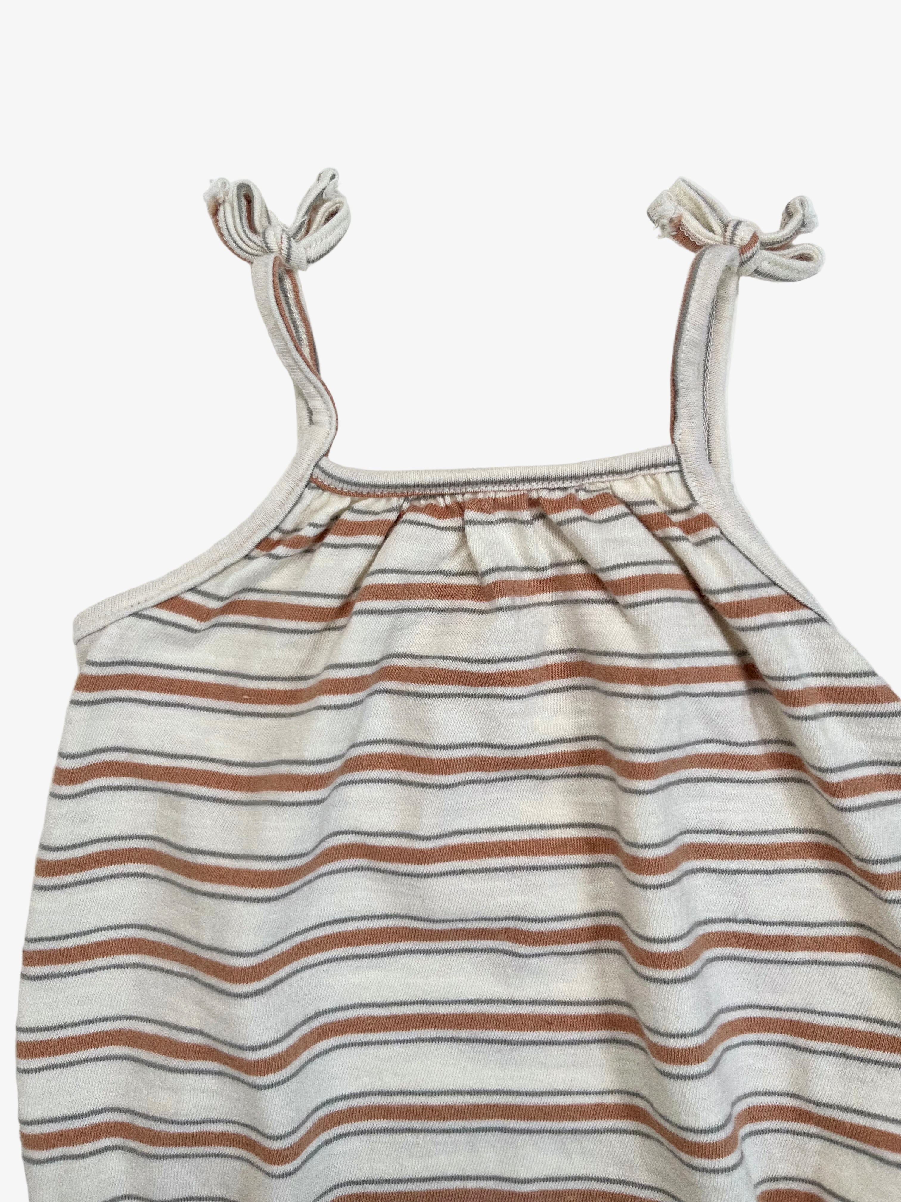 Rylee + Cru – Summer Stripe Romper (Size 3–6 Months)