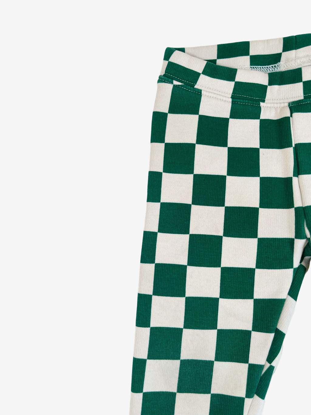 Gap - Checkered Green Pants/Fleece-Lined 2 years