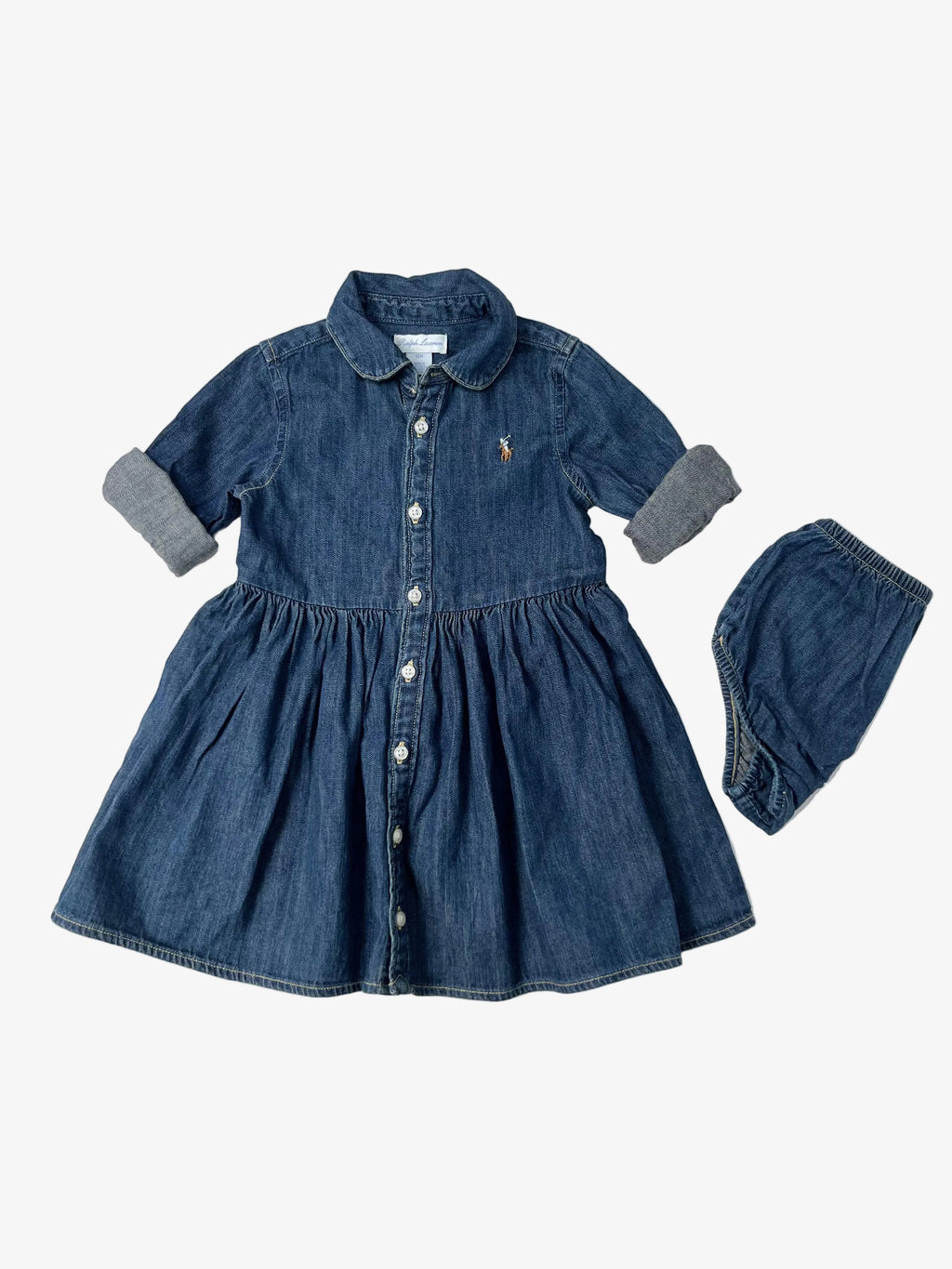 Ralph Lauren – Dress with Bloomers (Size 12 months, New with Tag)