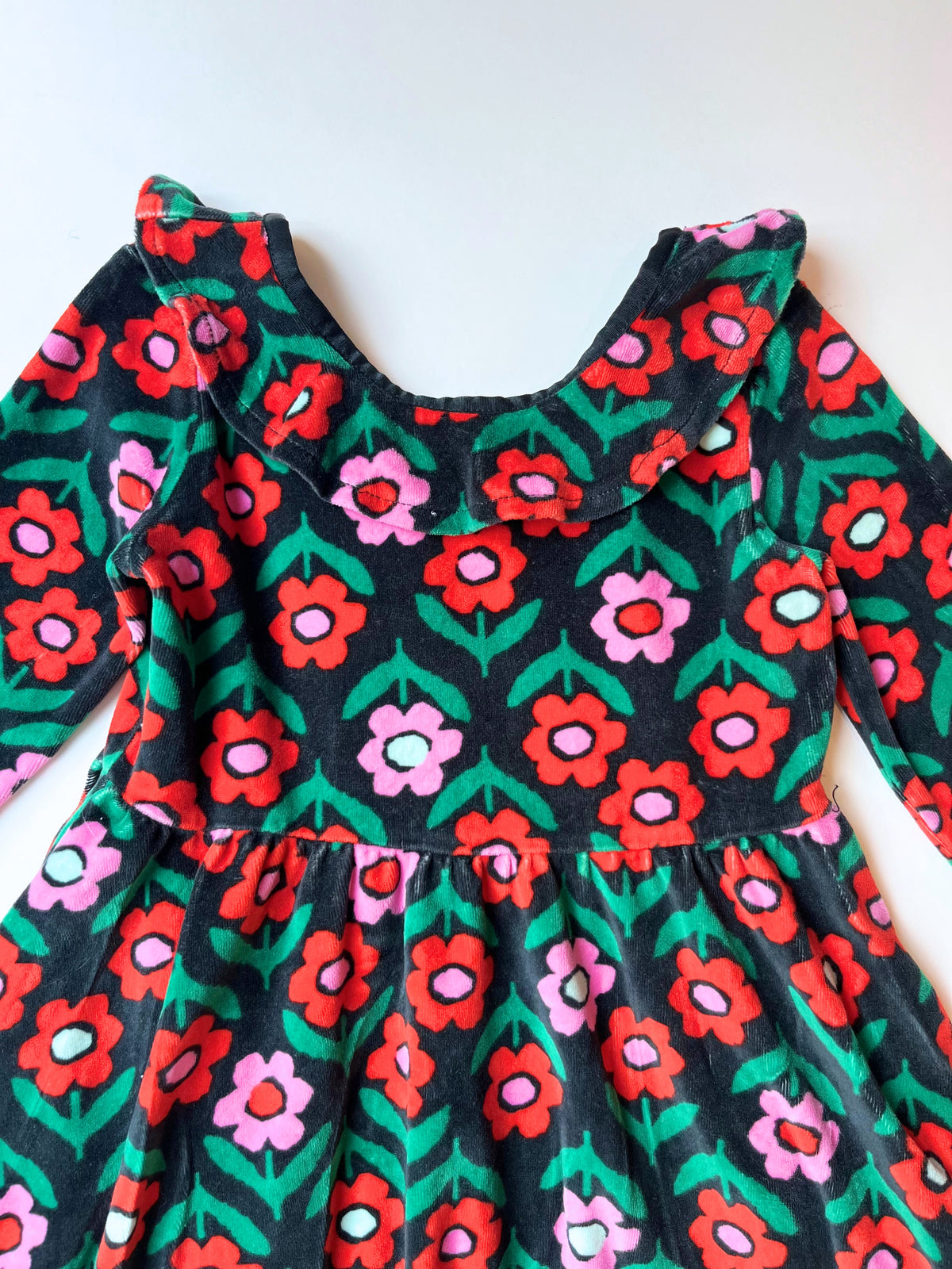 Hanna Andersson – Velvet Dress (Size 6–7 years)