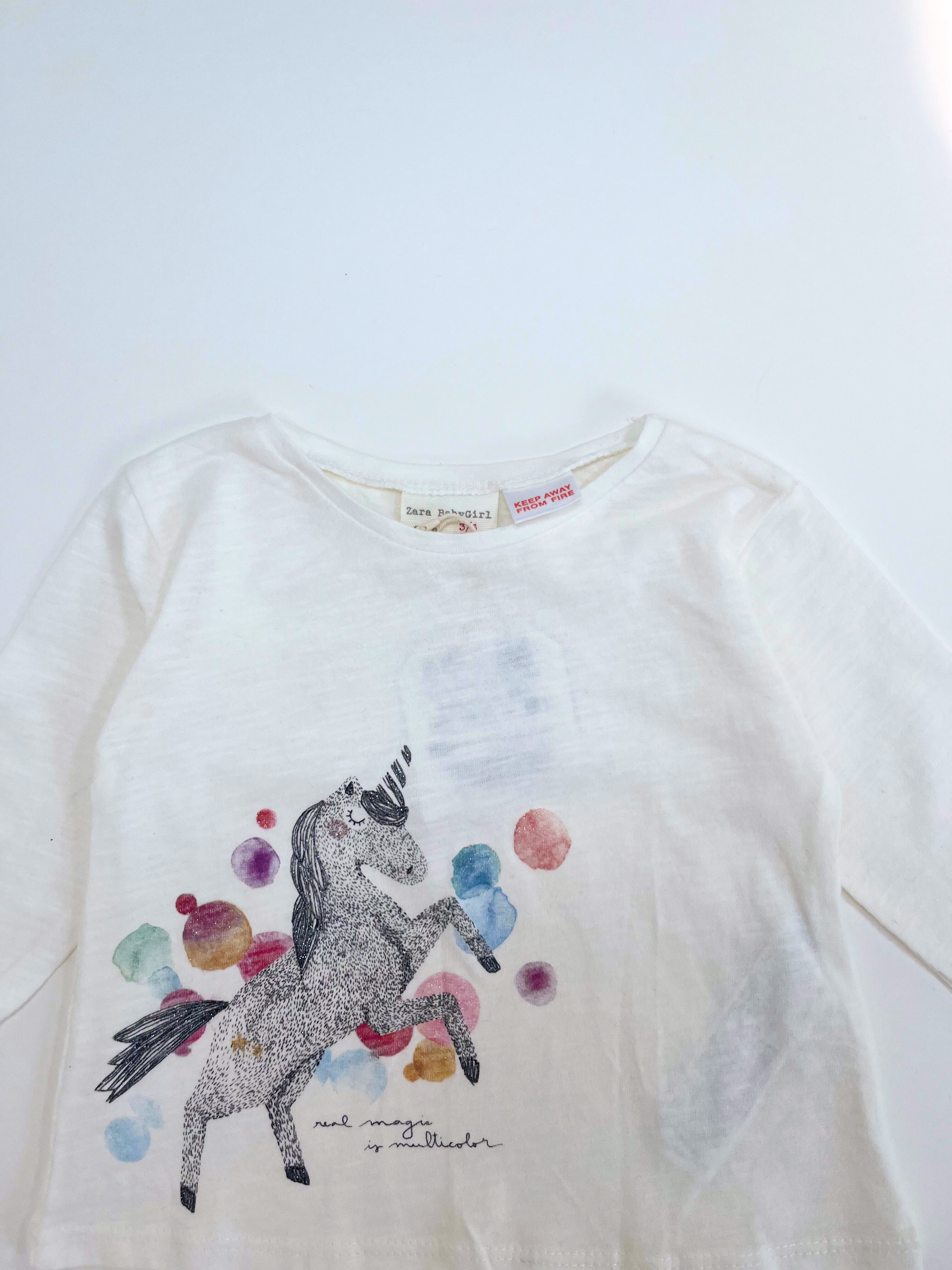 Zara – Long-Sleeve Shirt (Size 3–6 months)