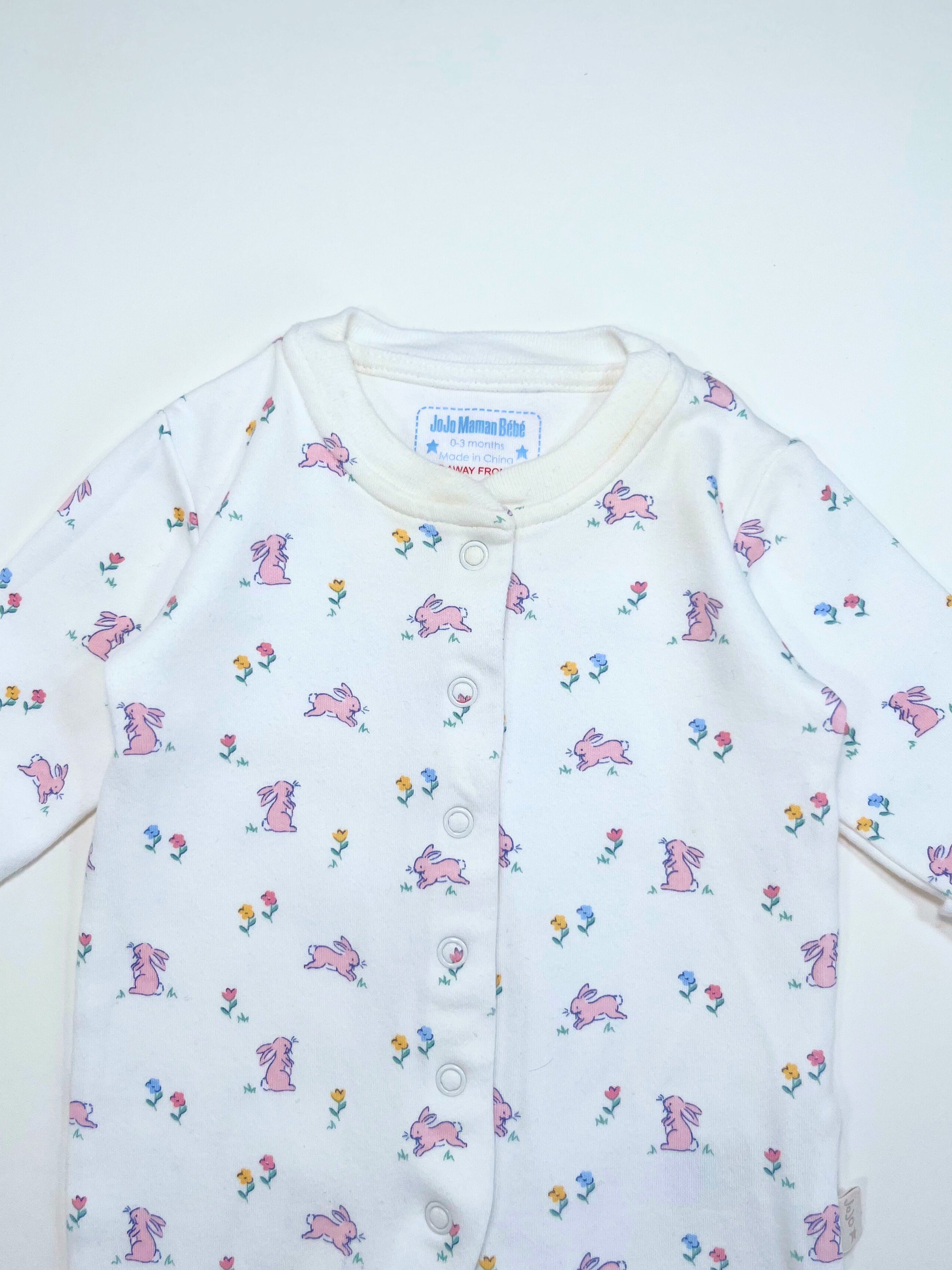 JoJo Maman Bébé – Footies (Size 0–3 months)