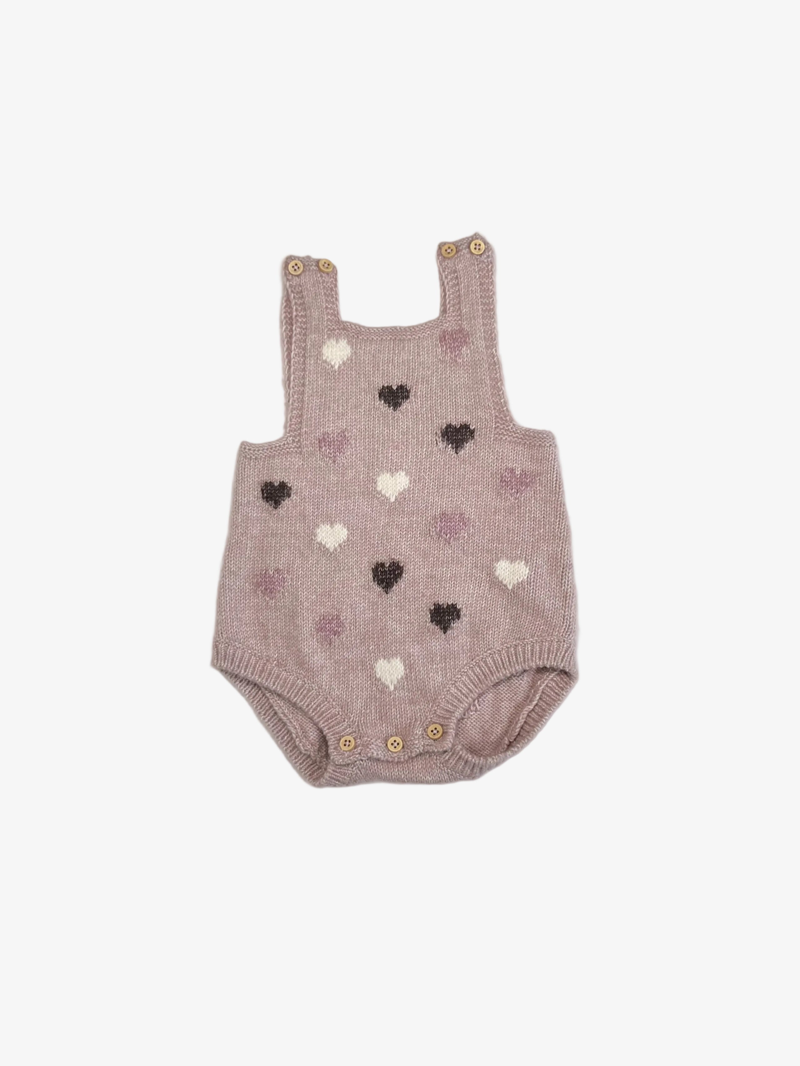 Zara – Knitted Romper (Size 3–6 months / 68 cm)
