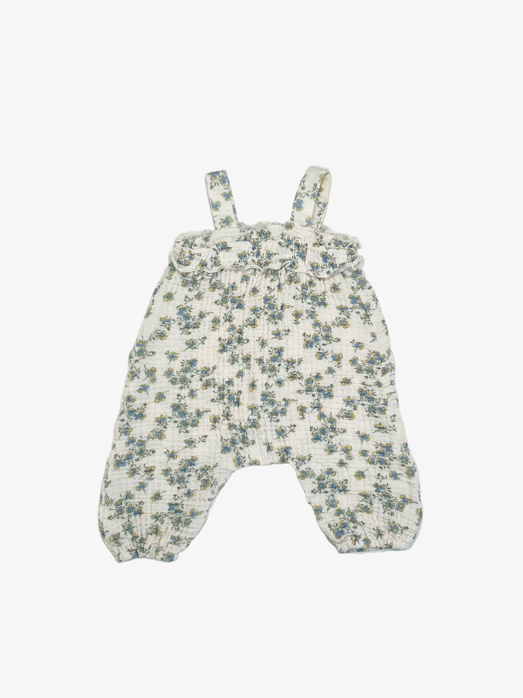 Zara – Baby Muslin Overalls (Size 6–9 Months)