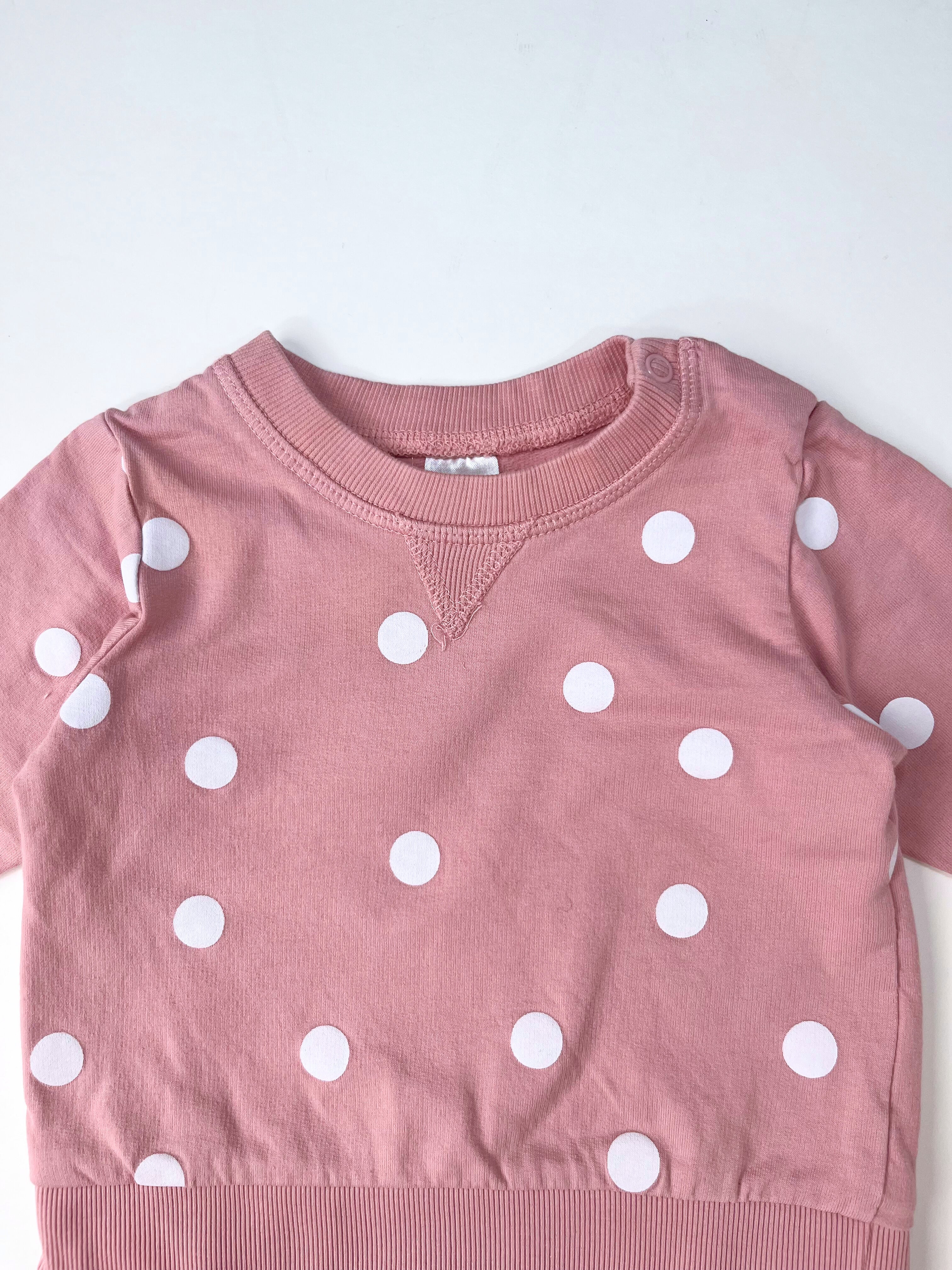 H&M – Sweatshirt & Pants Set (Size 3–6 months)